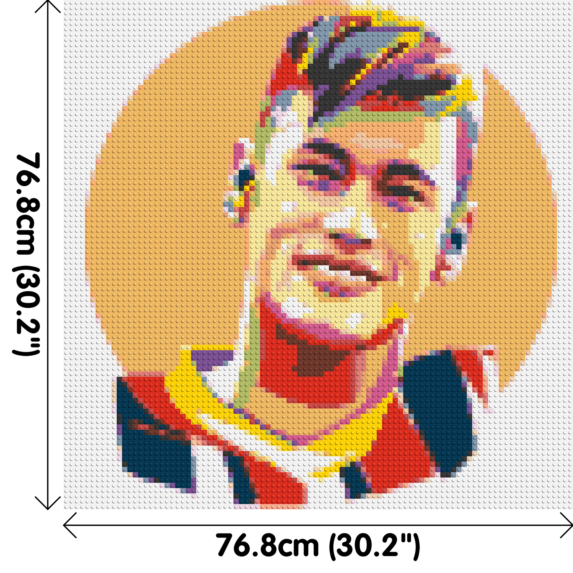 Neymar #3 - Brick Art Mosaic Kit 4x4 dimensions