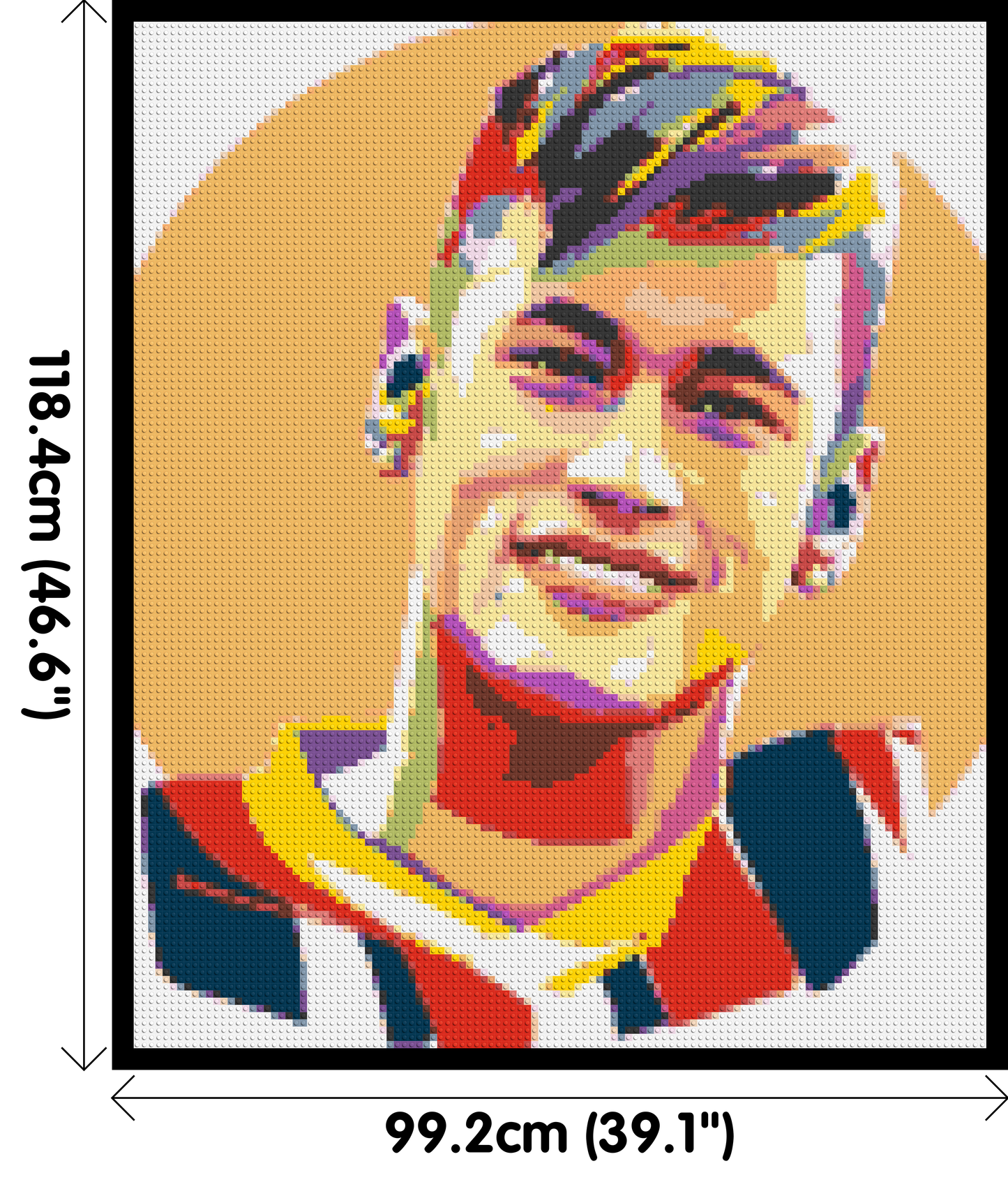 Neymar #3 - Brick Art Mosaic Kit 5x6 large