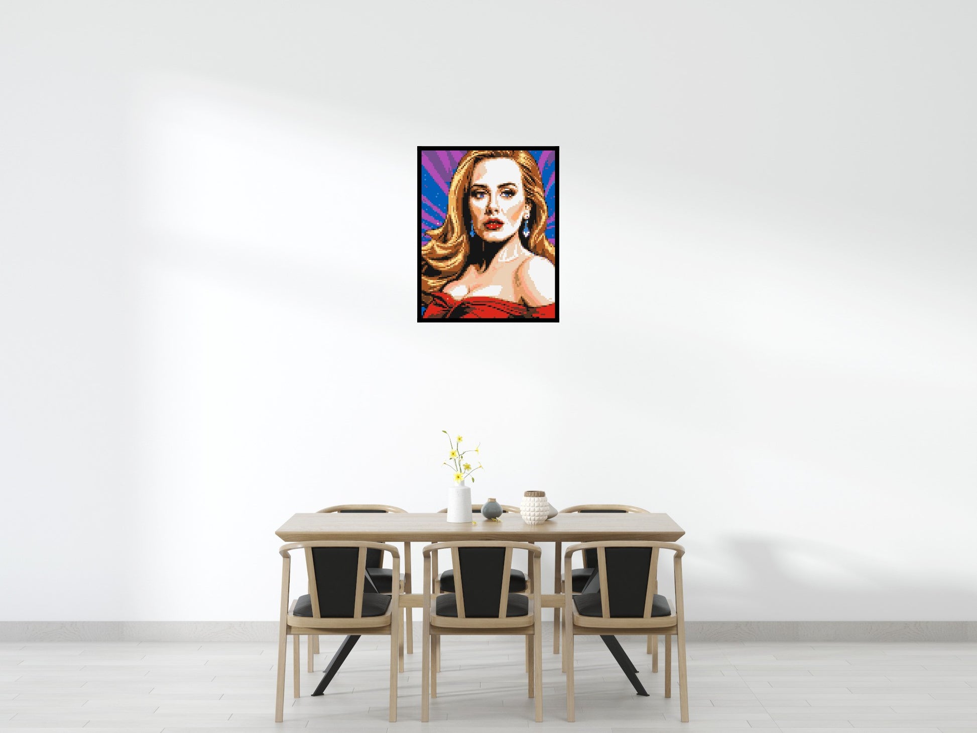 Adele - Brick Art Mosaic Kit 4x5 scene with frame