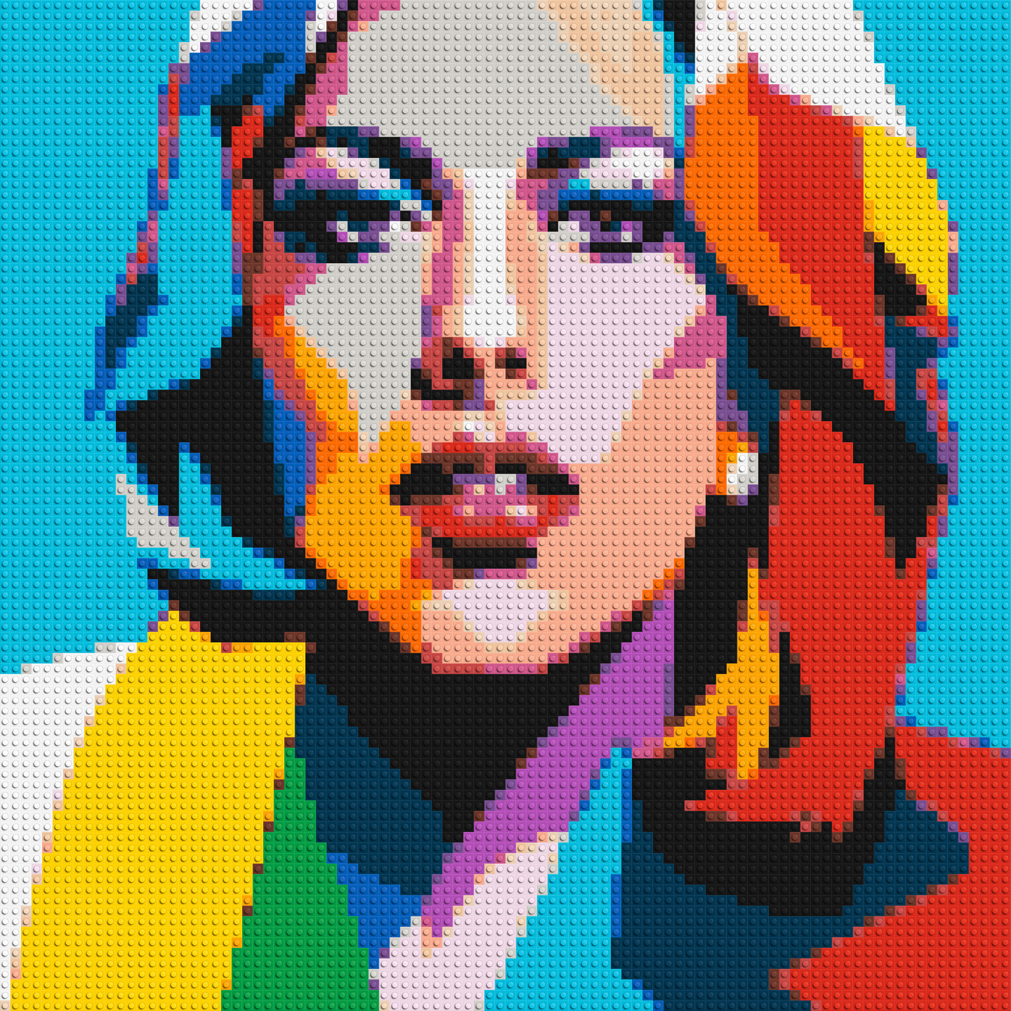 Lady Gaga - Brick Art Mosaic Kit 4x4 large