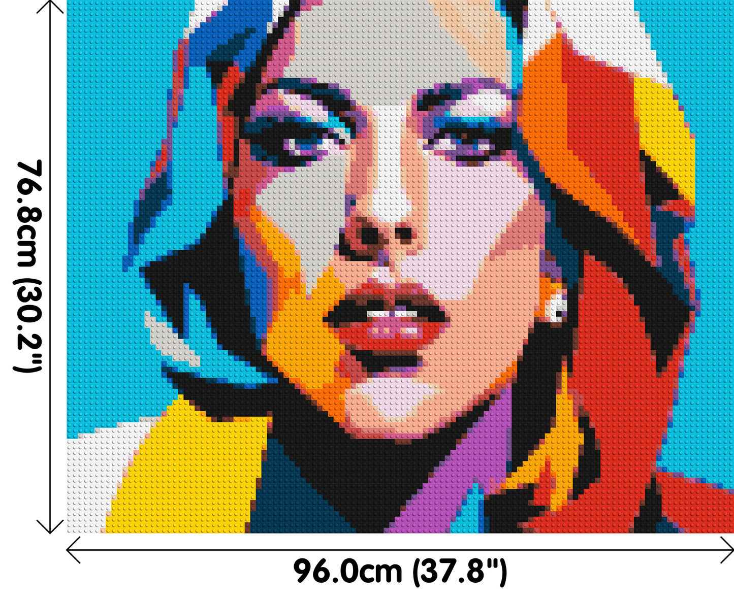 Lady Gaga - Brick Art Mosaic Kit 5x4 large