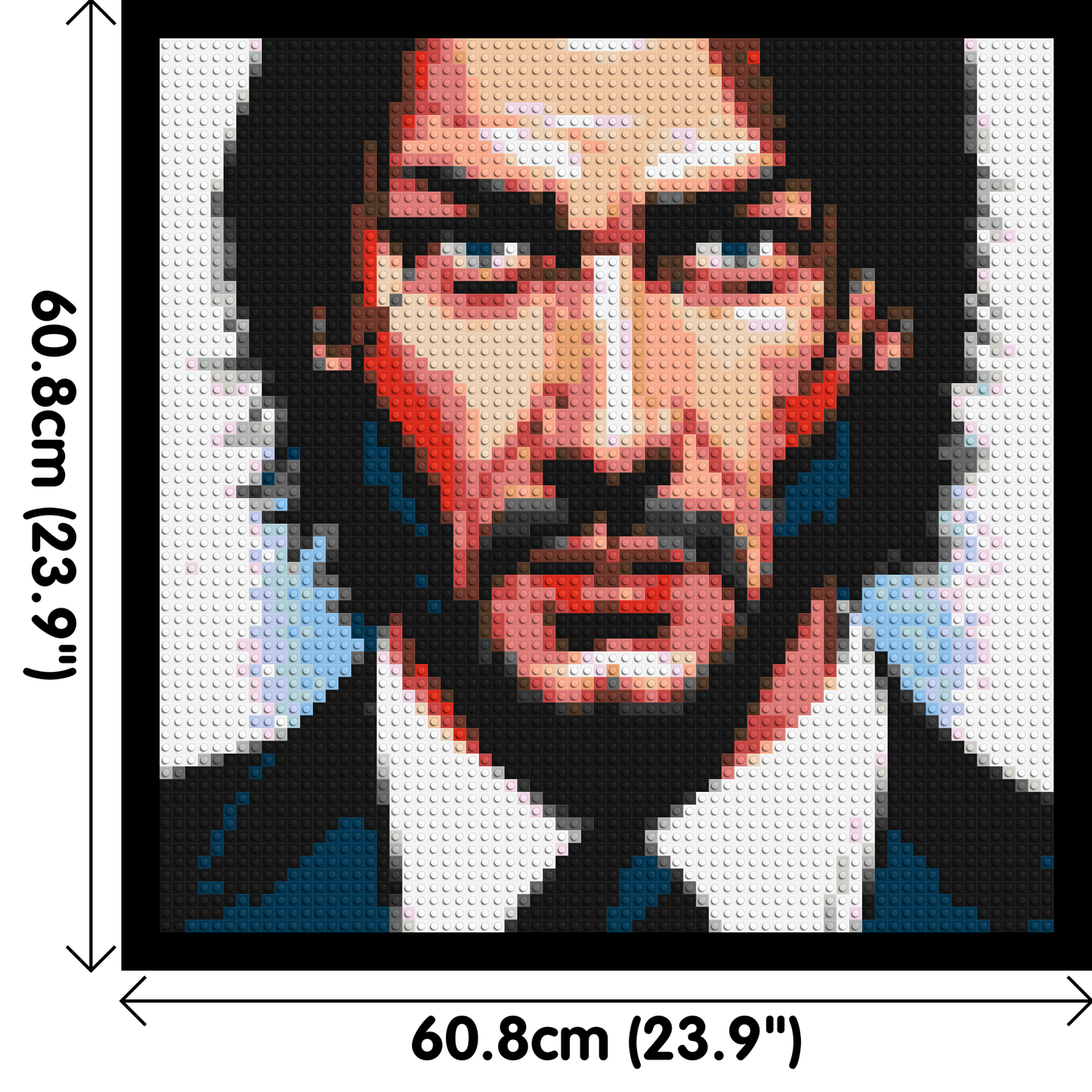 Keanu Reeves as John Wick - Brick Art Mosaic Kit 3x3 large