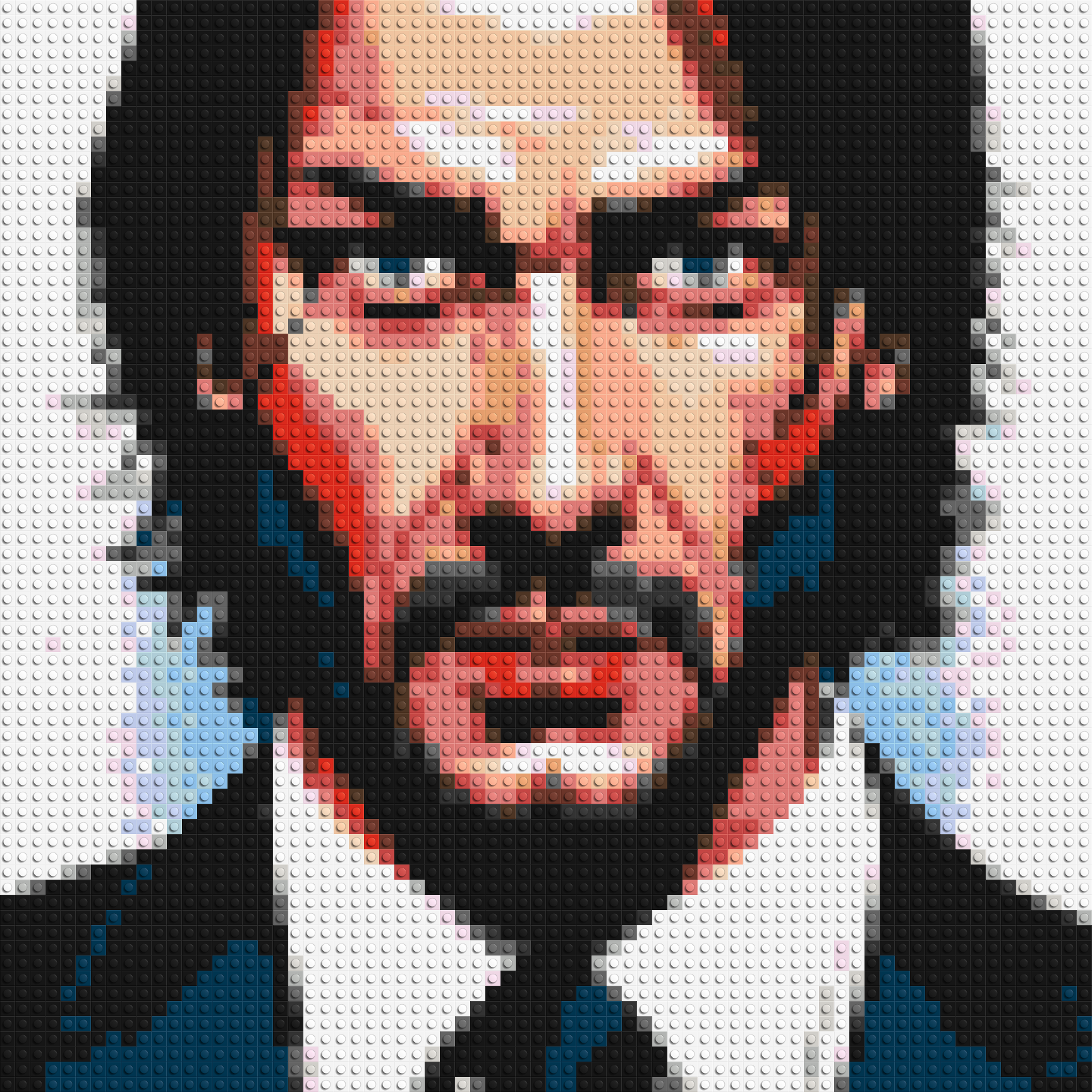 Keanu Reeves as John Wick - Brick Art Mosaic Kit 3x3 large