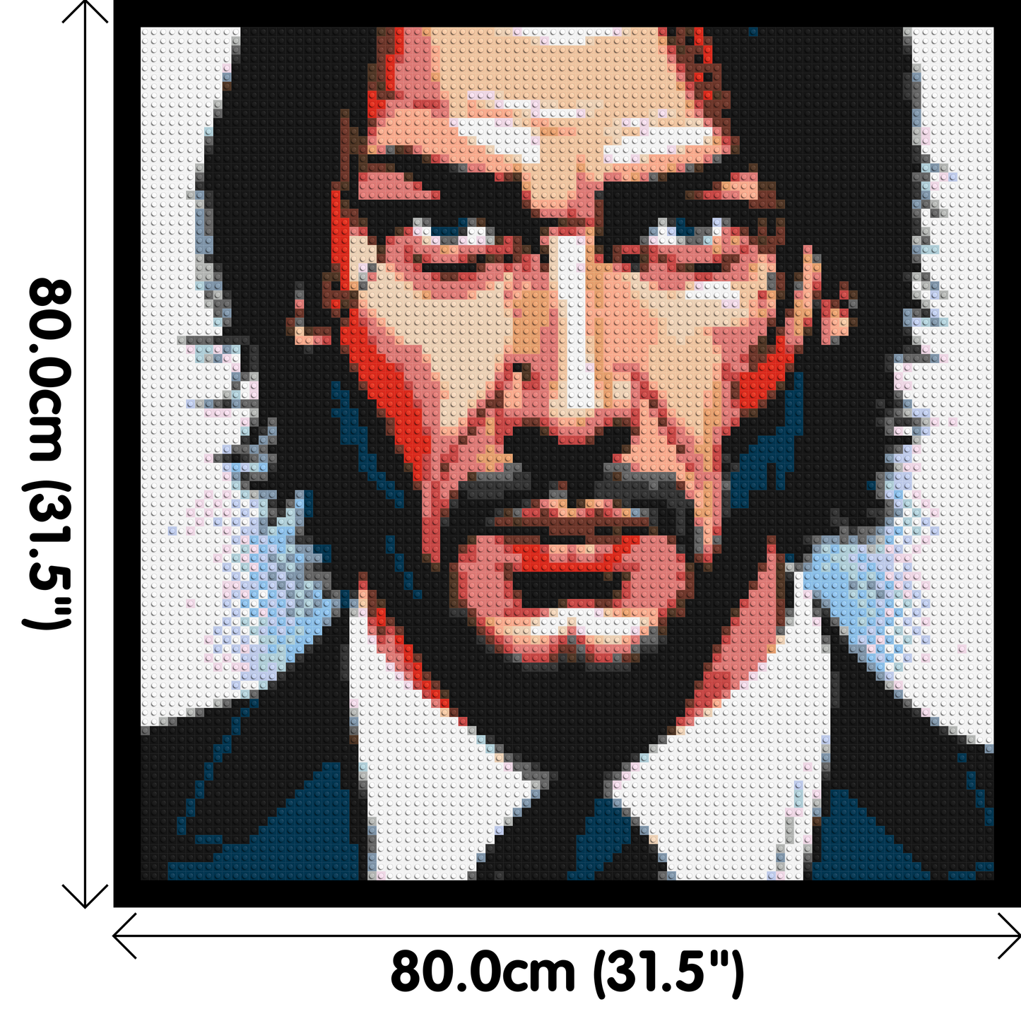 Keanu Reeves as John Wick - Brick Art Mosaic Kit 4x4 large