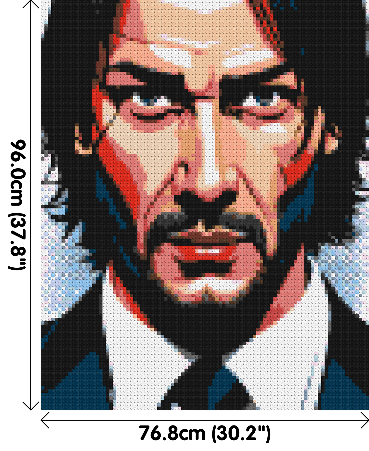 Keanu Reeves as John Wick - Brick Art Mosaic Kit 4x5 large