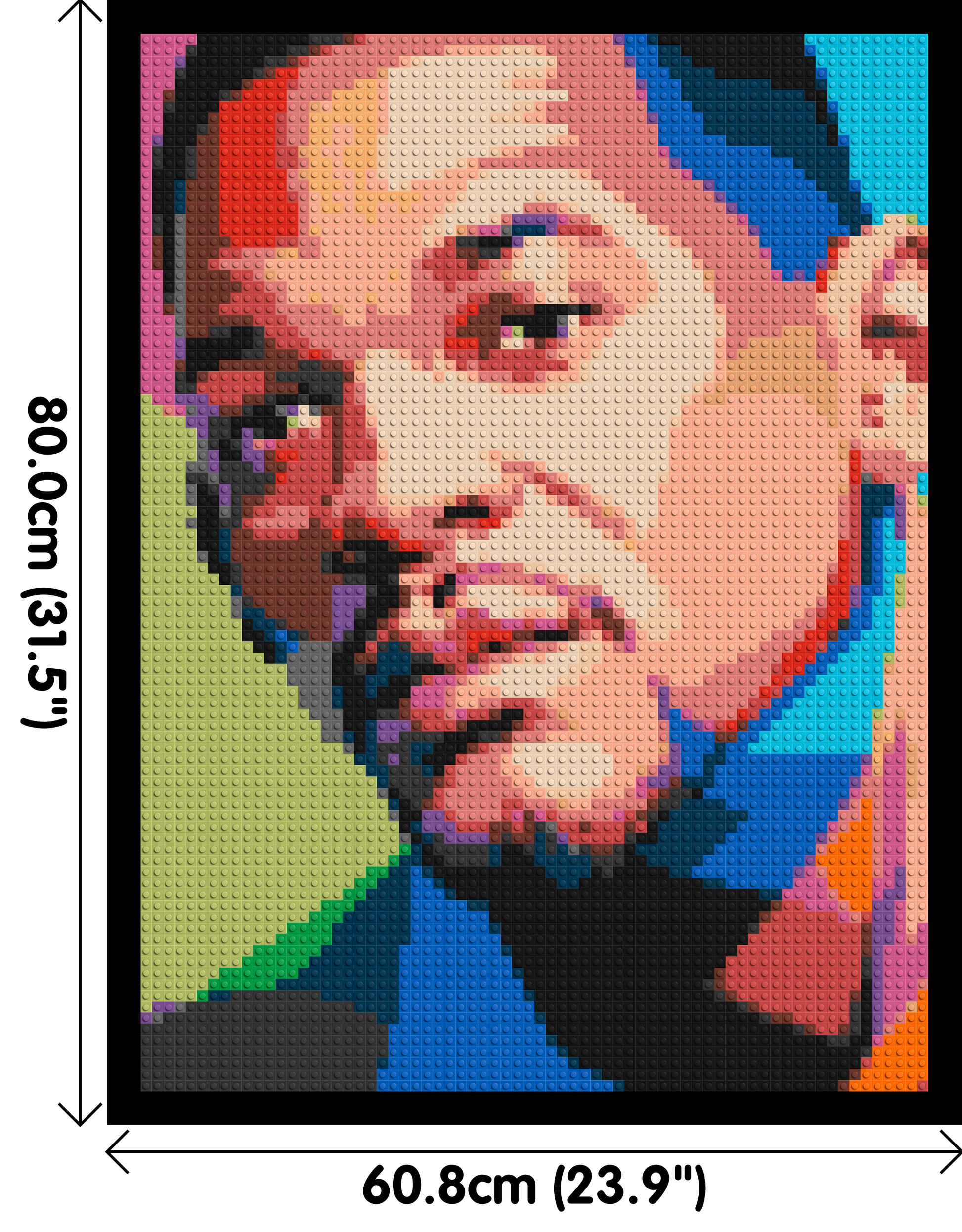 Will Smith - Brick Art Mosaic Kit 3x4 dimensions with frame