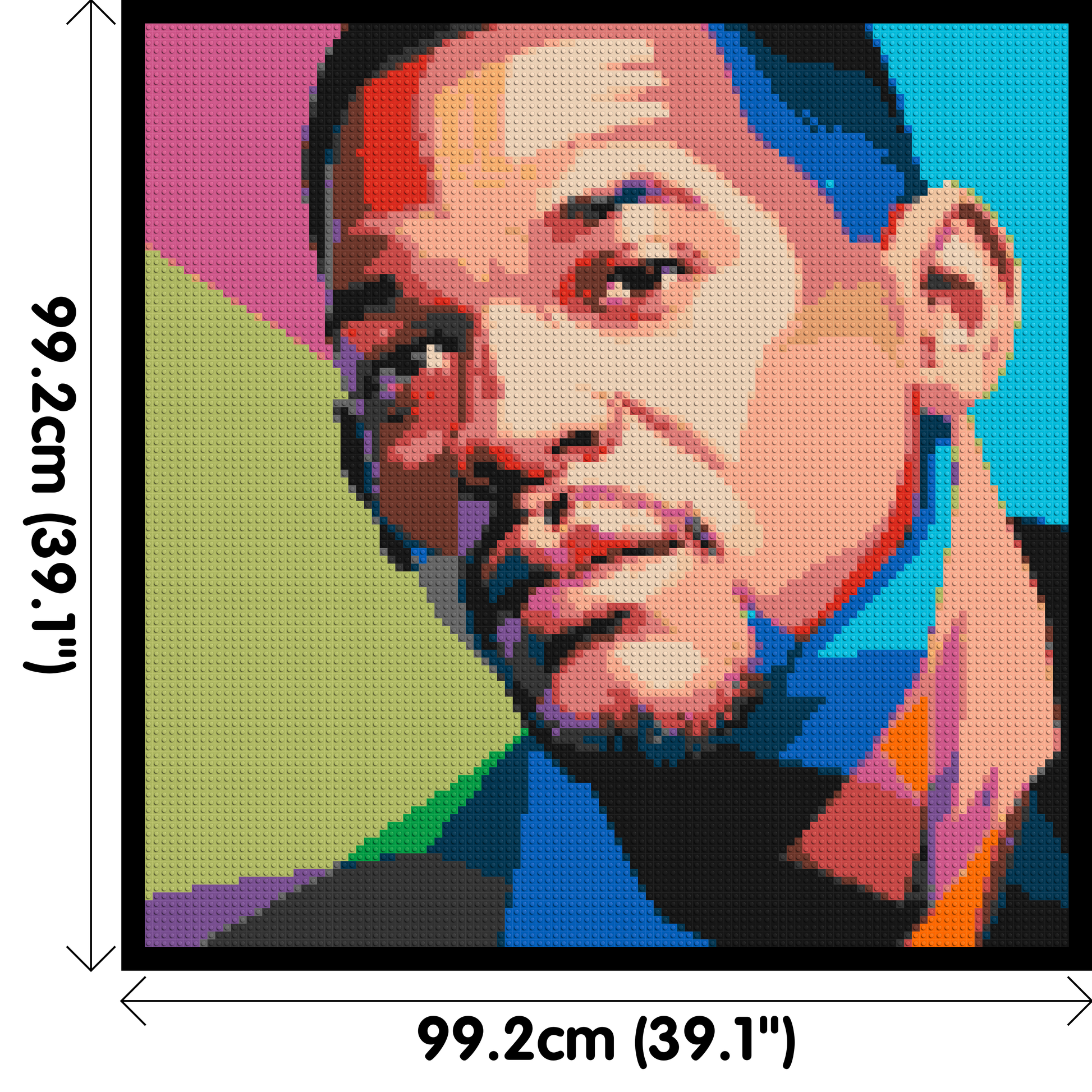 Will Smith - Brick Art Mosaic Kit 5x5 dimensions with frame