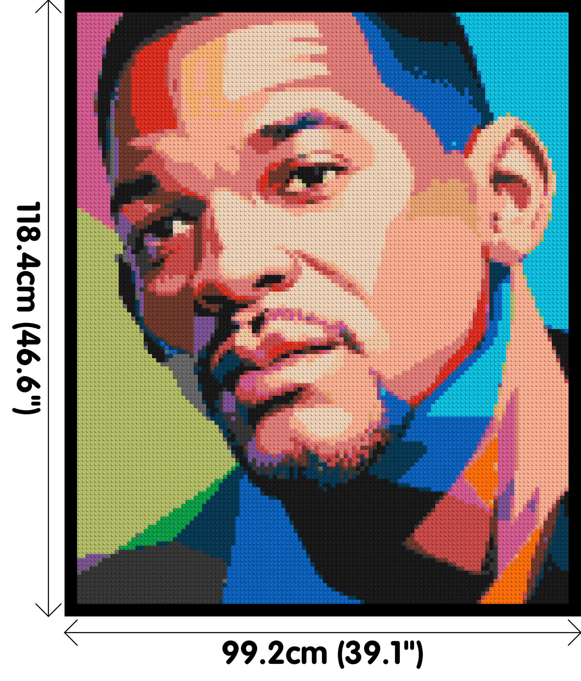 Will Smith - Brick Art Mosaic Kit 5x6 dimensions with frame