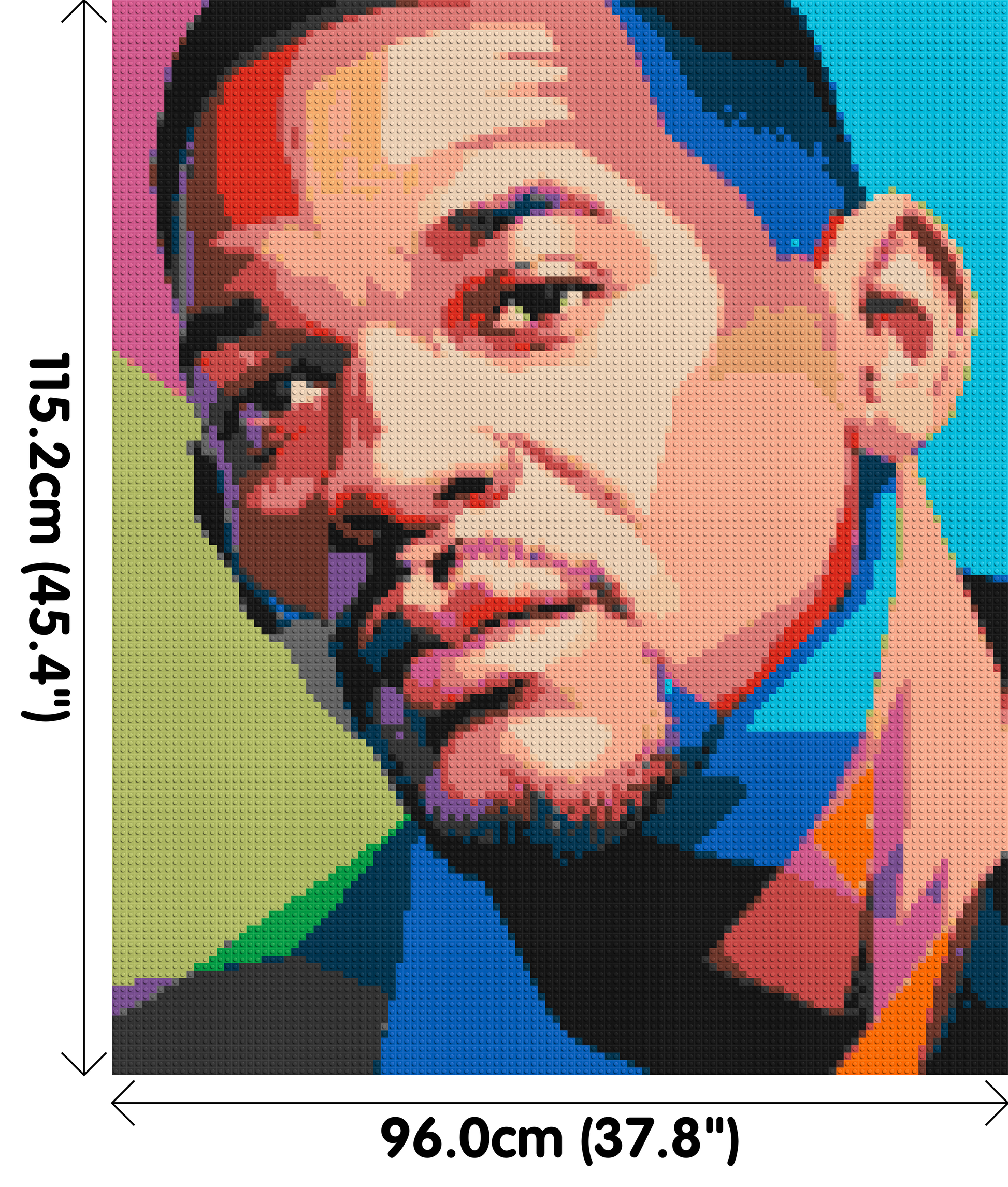 Will Smith - Brick Art Mosaic Kit 5x6 dimensions