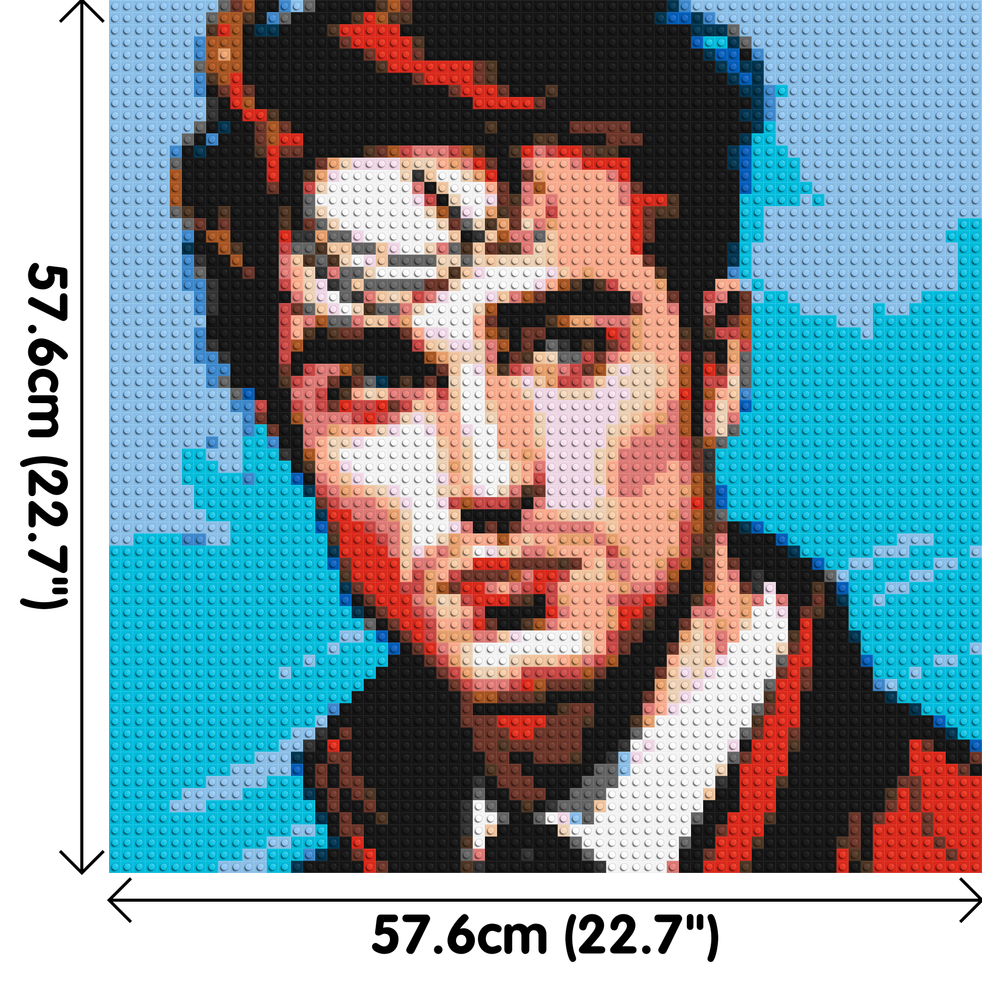 Robert Pattinson - Brick Art Mosaic Kit 3x3 dimensions