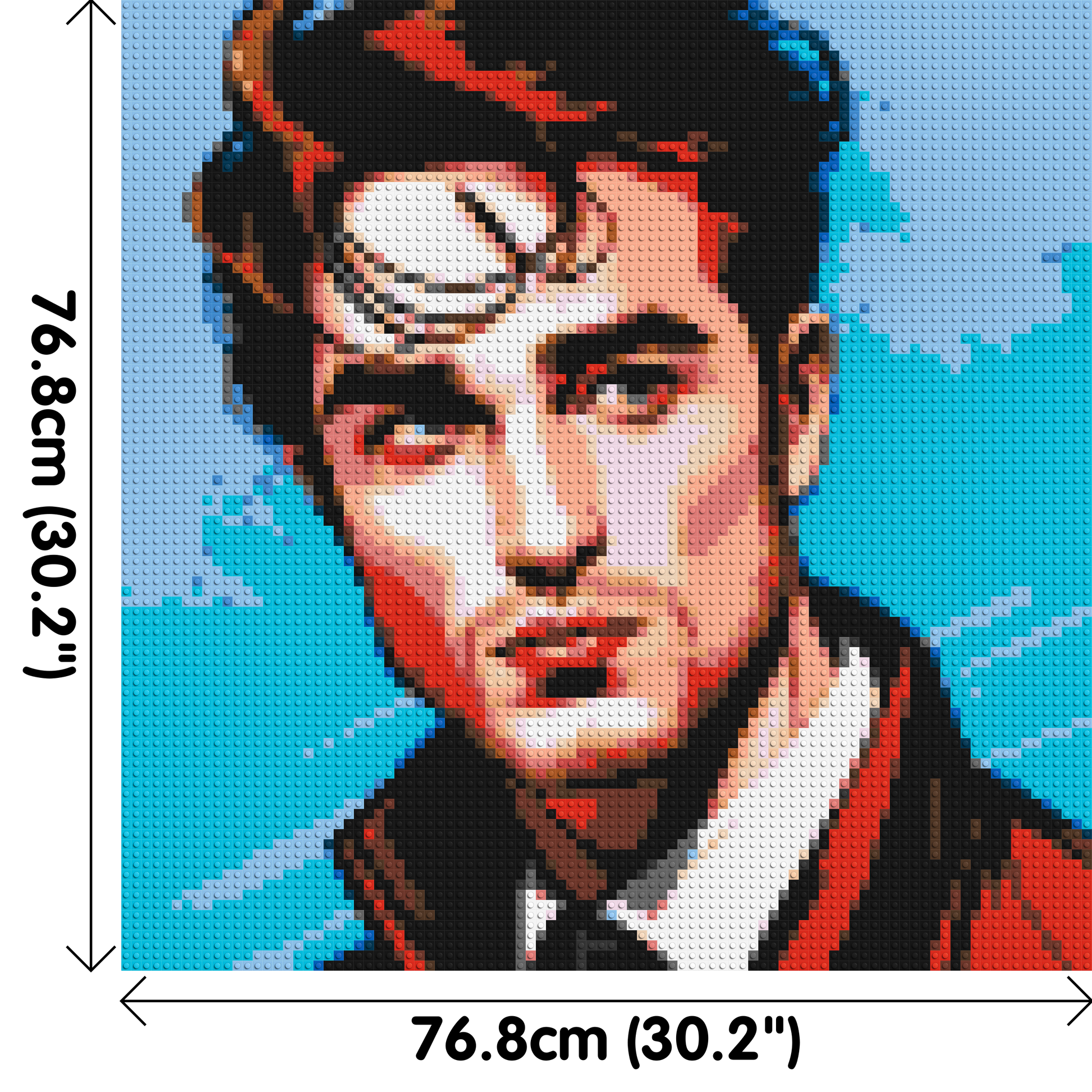 Robert Pattinson - Brick Art Mosaic Kit 4x4 dimensions