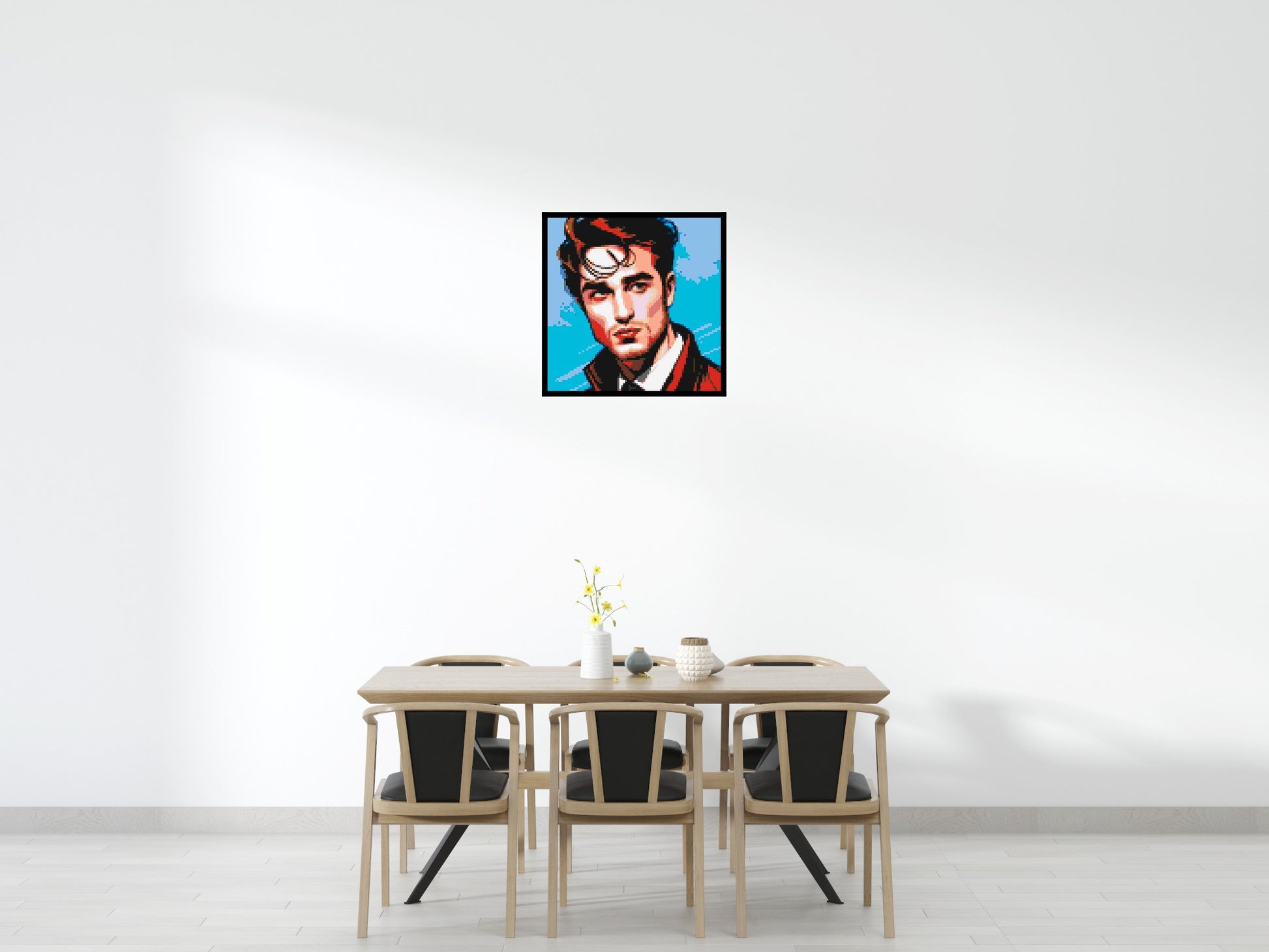 Robert Pattinson - Brick Art Mosaic Kit 4x4 scene with frame