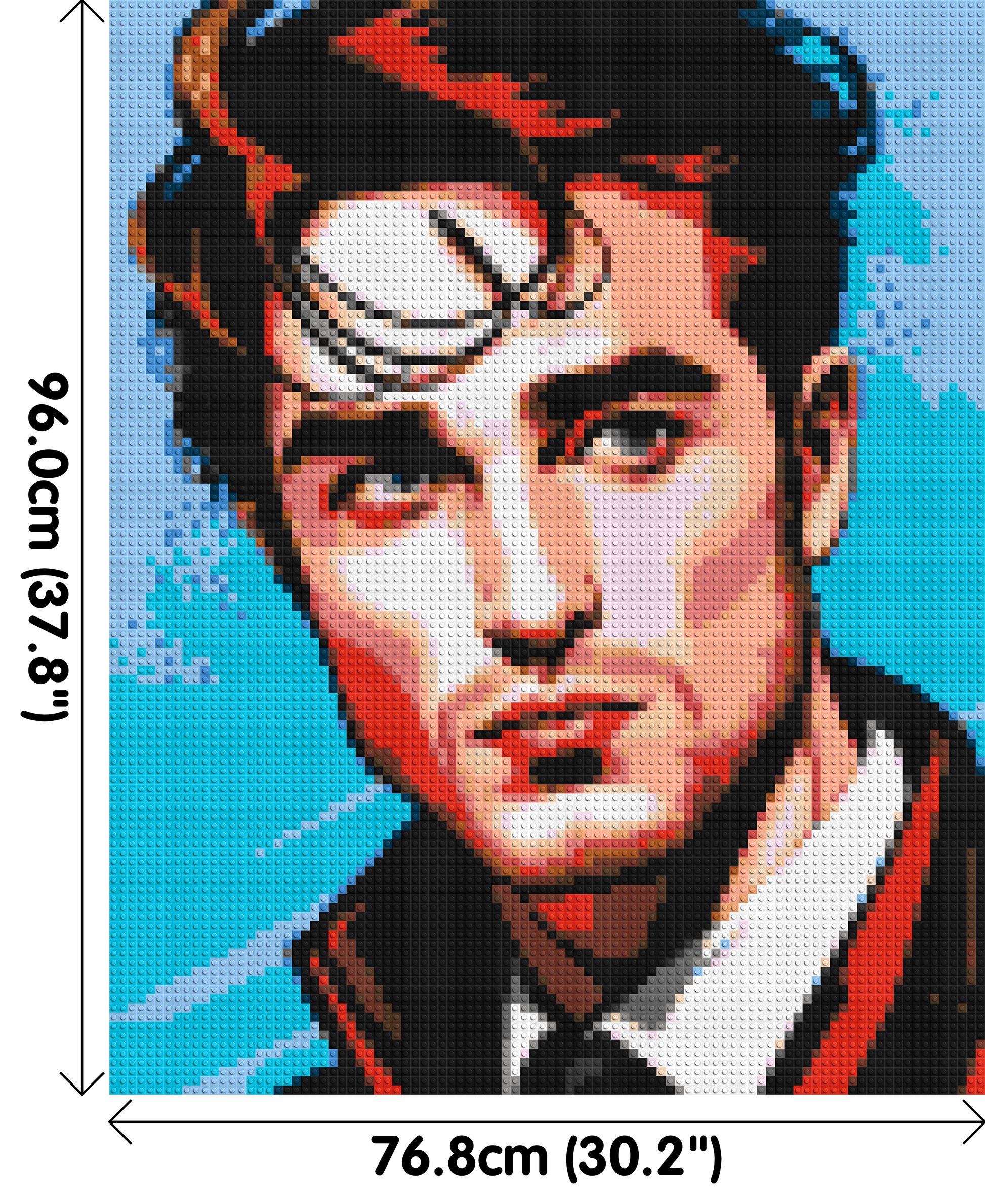 Robert Pattinson - Brick Art Mosaic Kit 4x5 dimensions