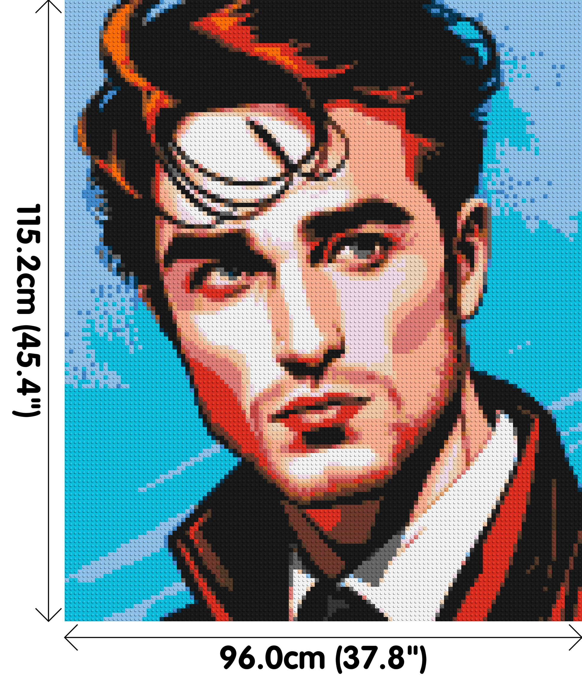 Robert Pattinson - Brick Art Mosaic Kit 5x6 dimensions