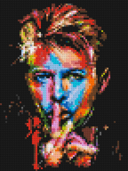 David Bowie - Brick Art Mosaic Kit 3x4 large