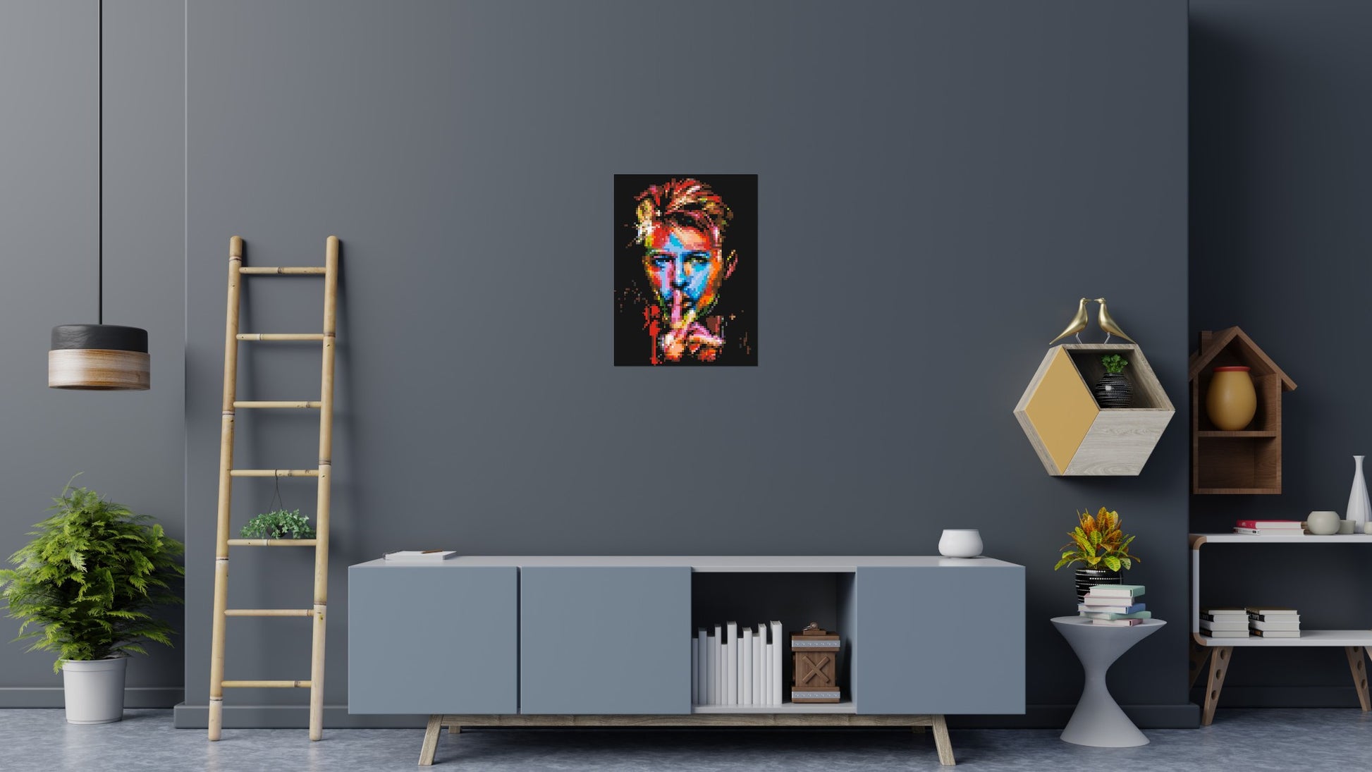 David Bowie - Brick Art Mosaic Kit 3x4 scene