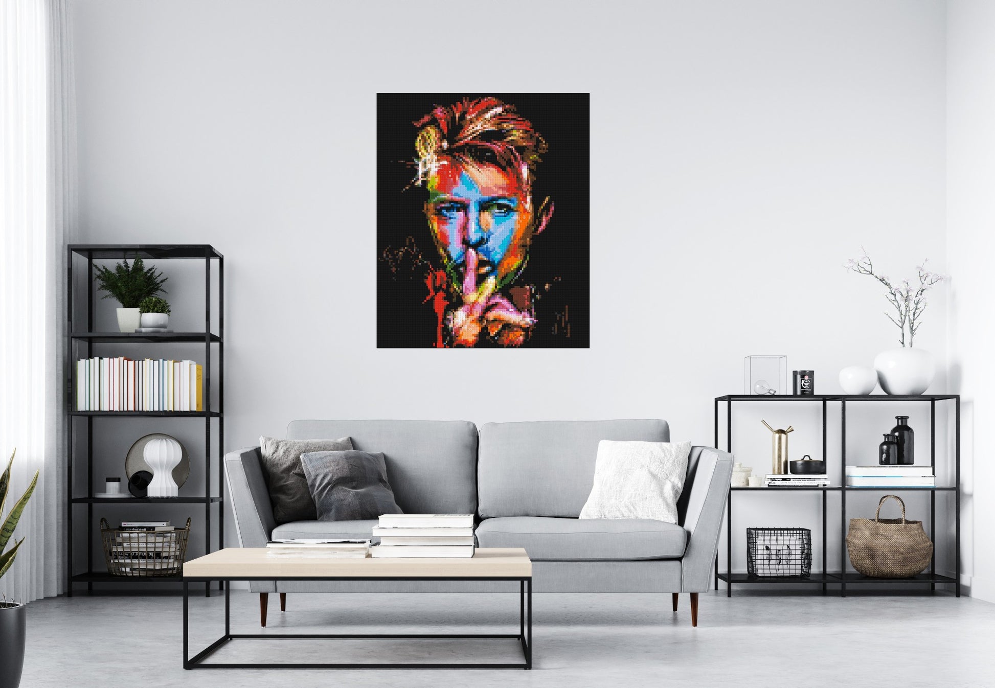 David Bowie - Brick Art Mosaic Kit 5x6 scene