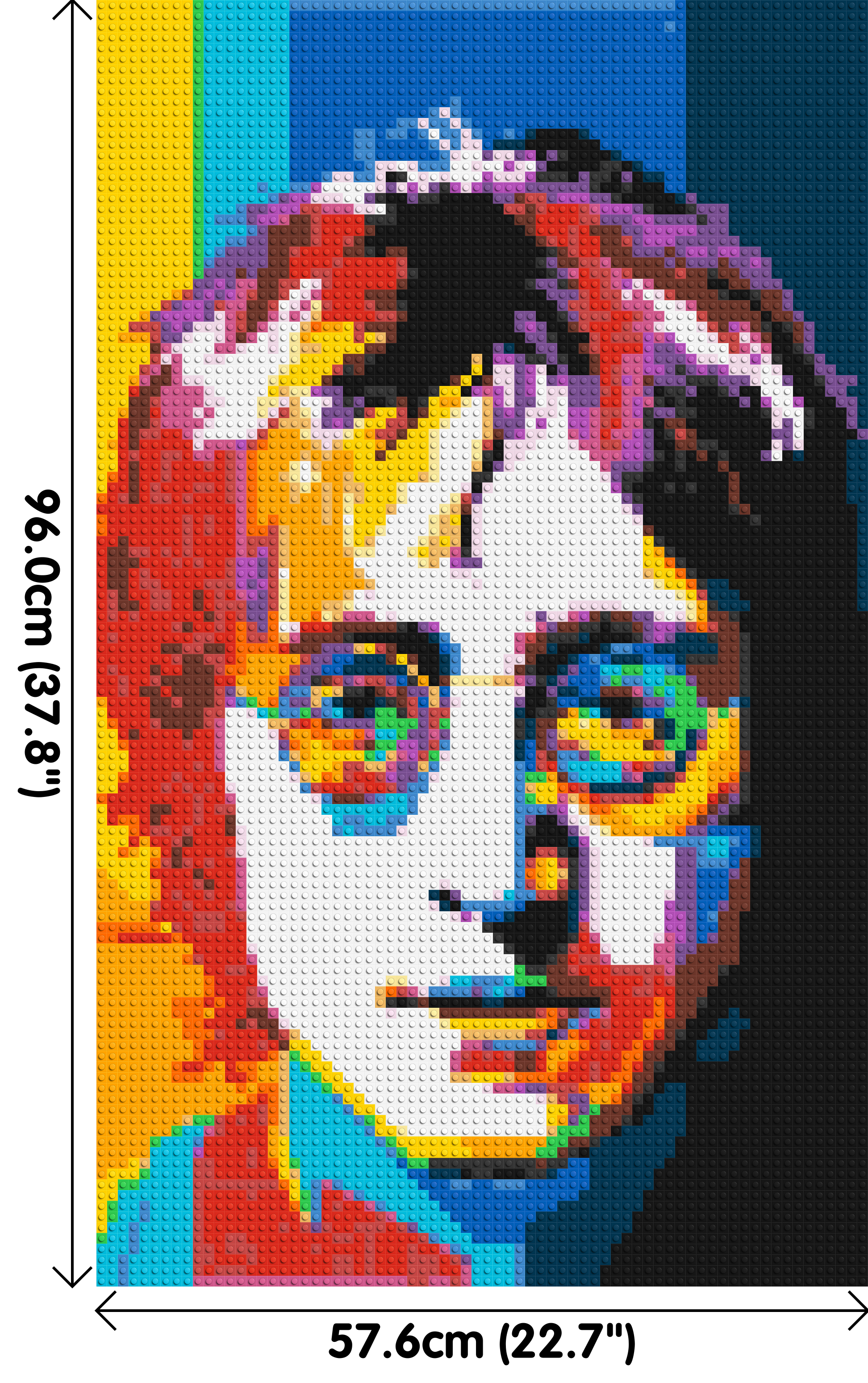 John Lennon - Brick Art Mosaic Kit 3x5 dimensions