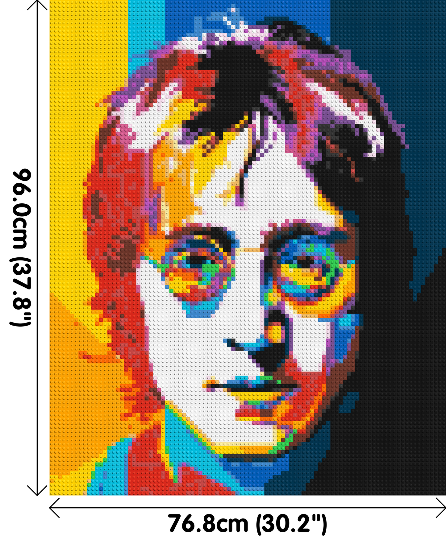 John Lennon - Brick Art Mosaic Kit 4x5 large