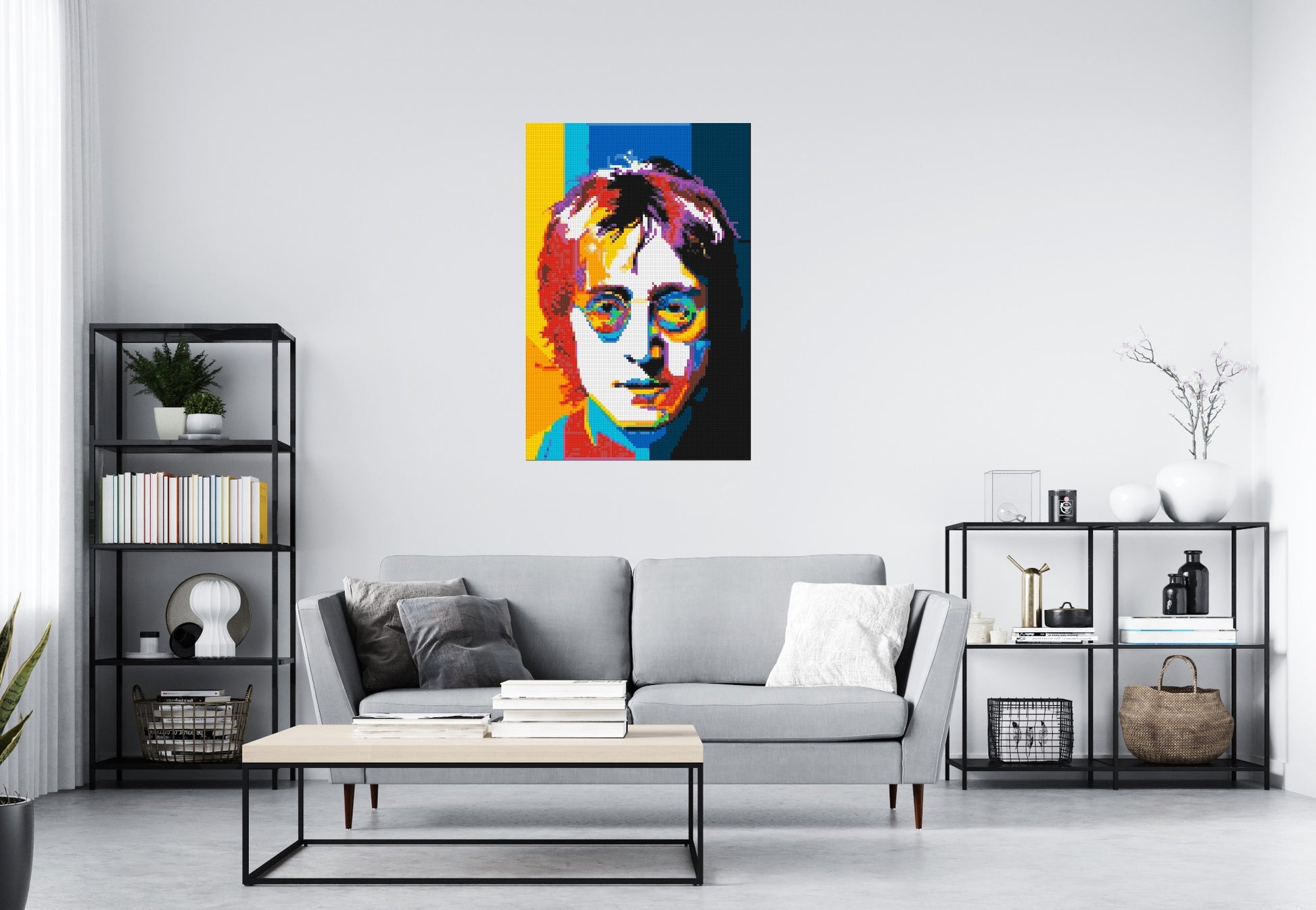 John Lennon - Brick Art Mosaic Kit 4x6 scene