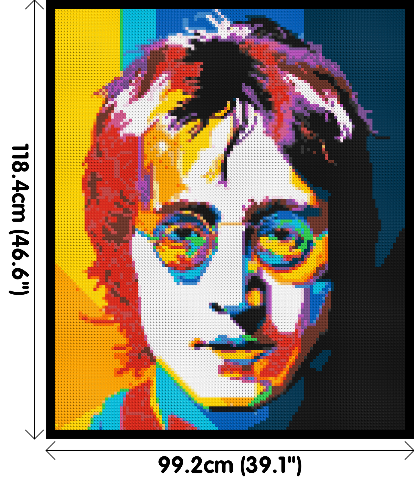 John Lennon - Brick Art Mosaic Kit 5x6 large