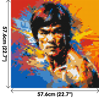 Bruce Lee - Brick Art Mosaic Kit 3x3 large