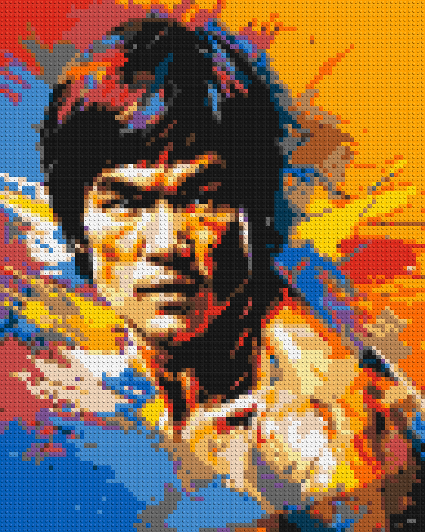 Bruce Lee - Brick Art Mosaic Kit 4x5 large