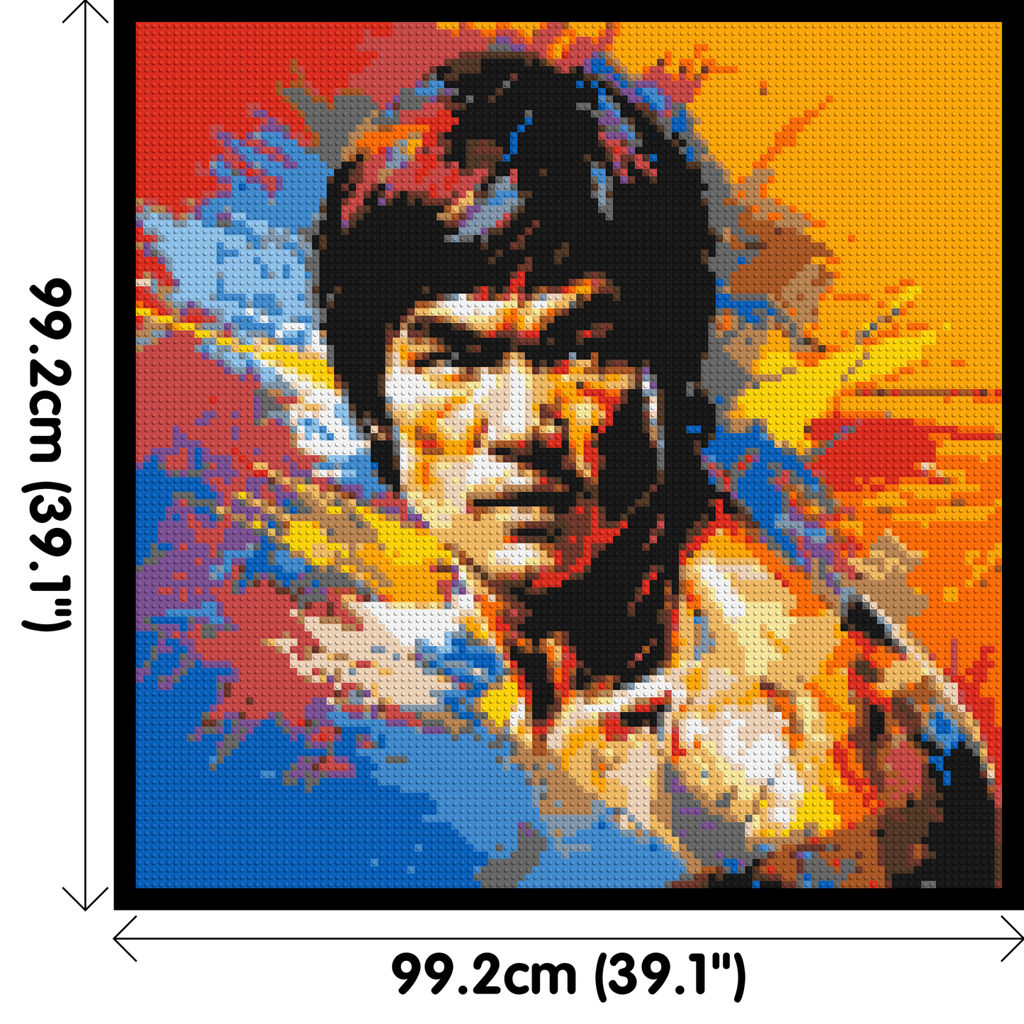 Bruce Lee - Brick Art Mosaic Kit 5x5 large