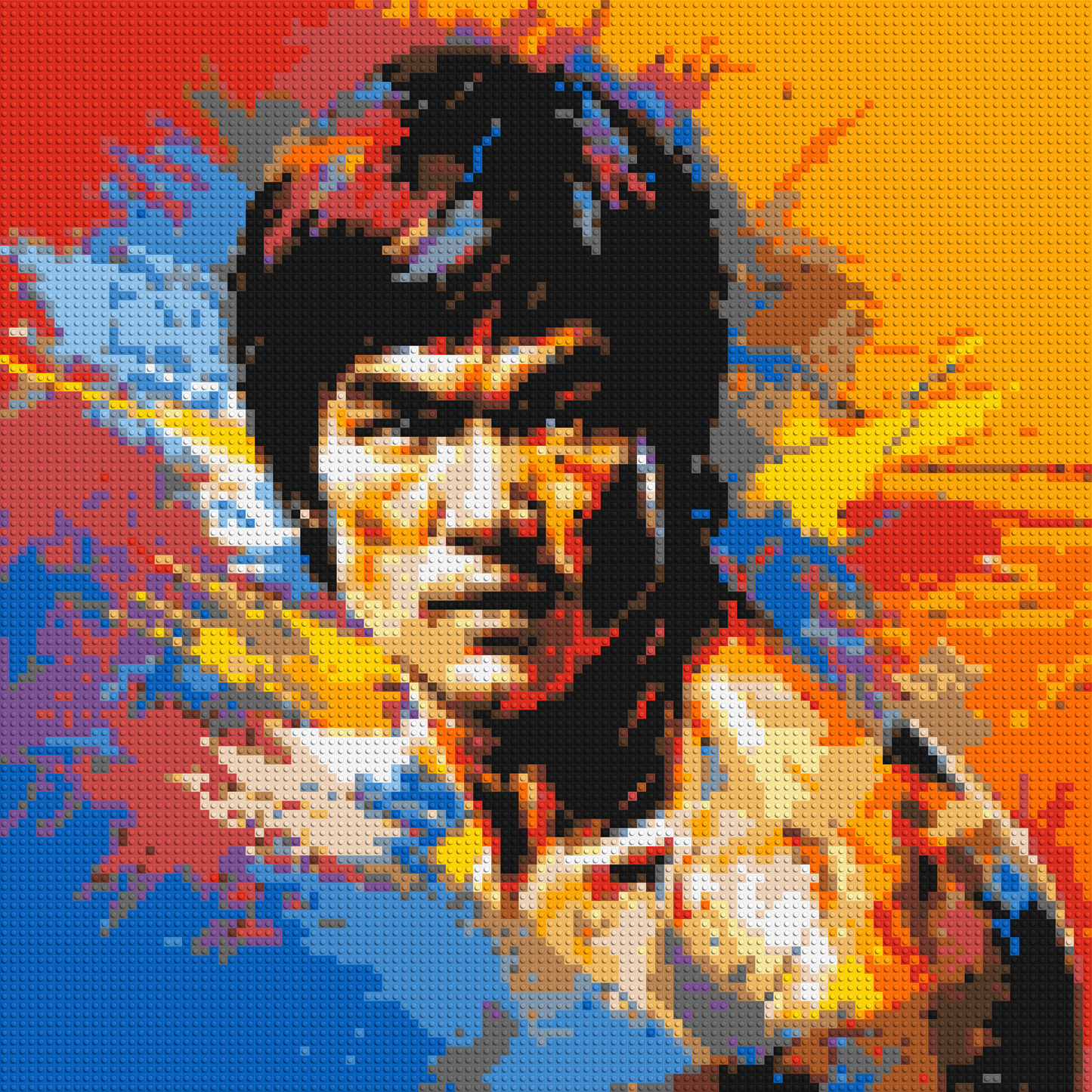 Bruce Lee - Brick Art Mosaic Kit 5x5 large