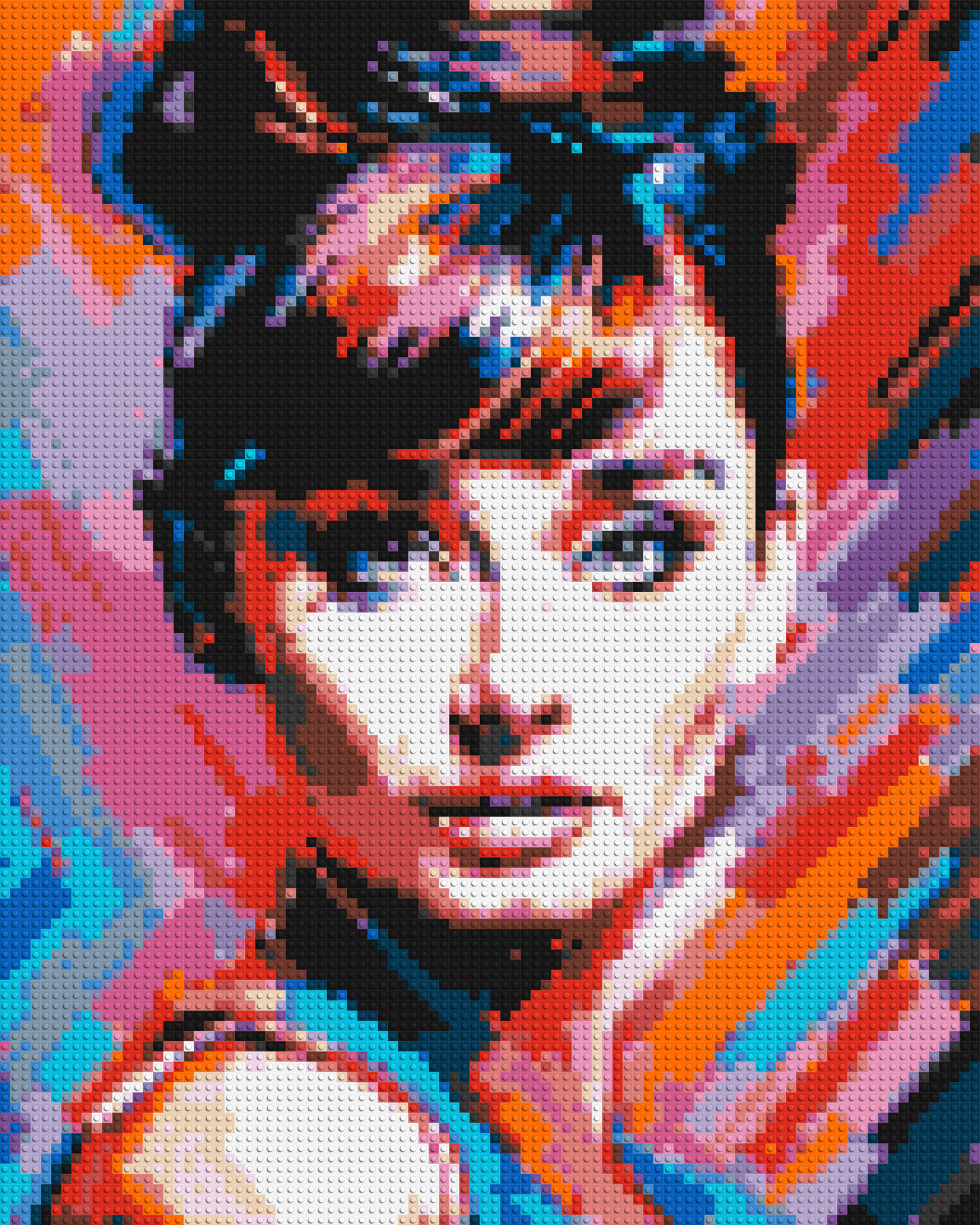 Audrey Hepburn - Brick Art Mosaic Kit 4x5 large