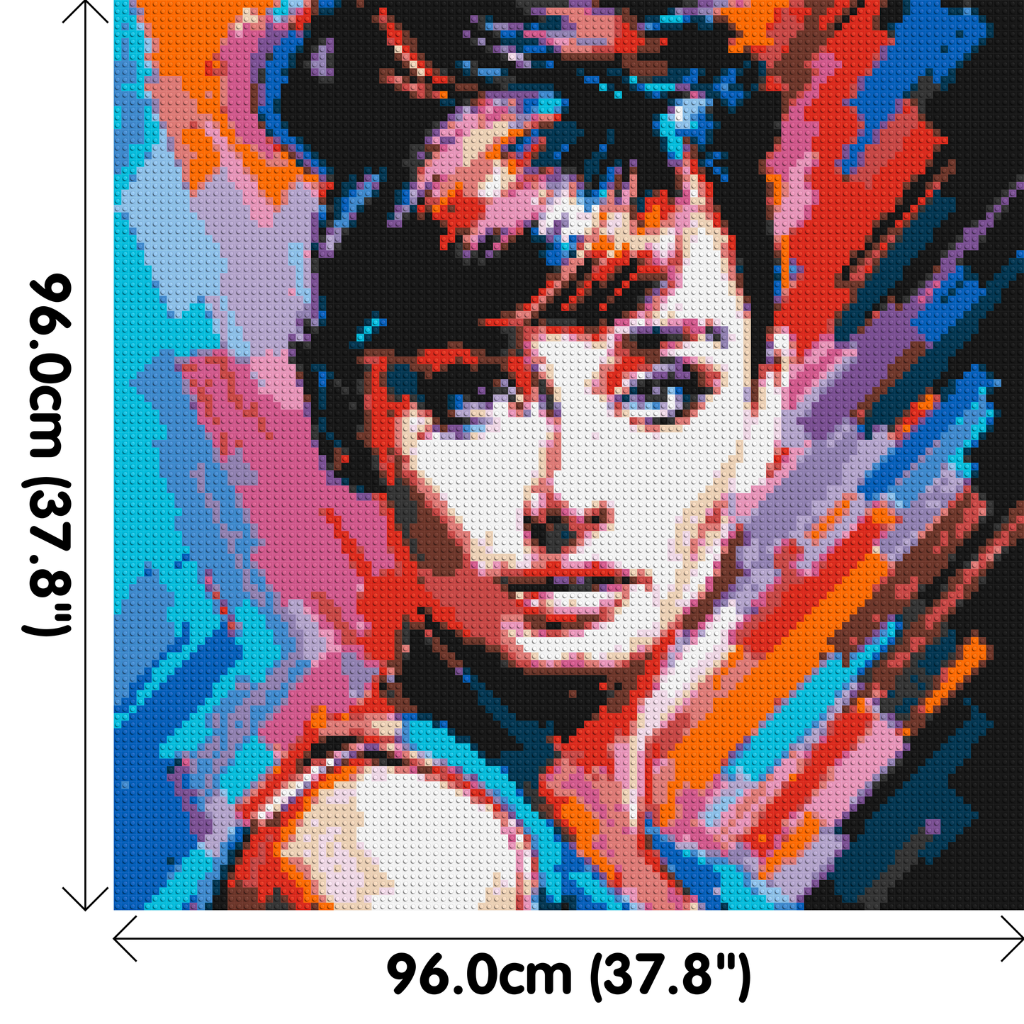 Audrey Hepburn - Brick Art Mosaic Kit 5x5 large