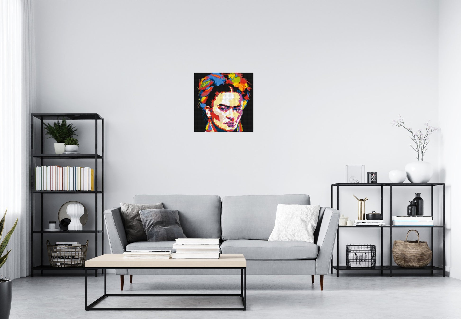 Frida Kahlo - Brick Art Mosaic Kit 3x3 scene