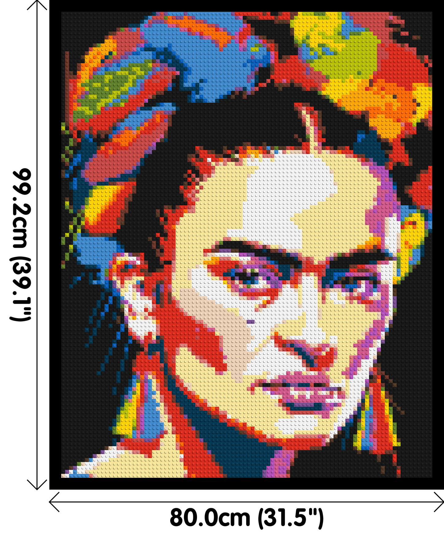 Frida Kahlo - Brick Art Mosaic Kit 4x5 large