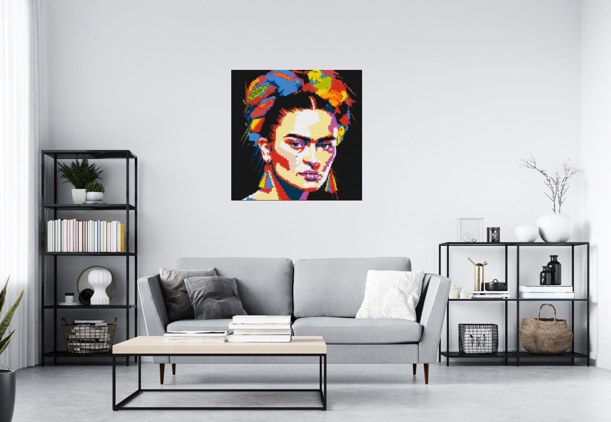 Frida Kahlo - Brick Art Mosaic Kit 5x5 scene