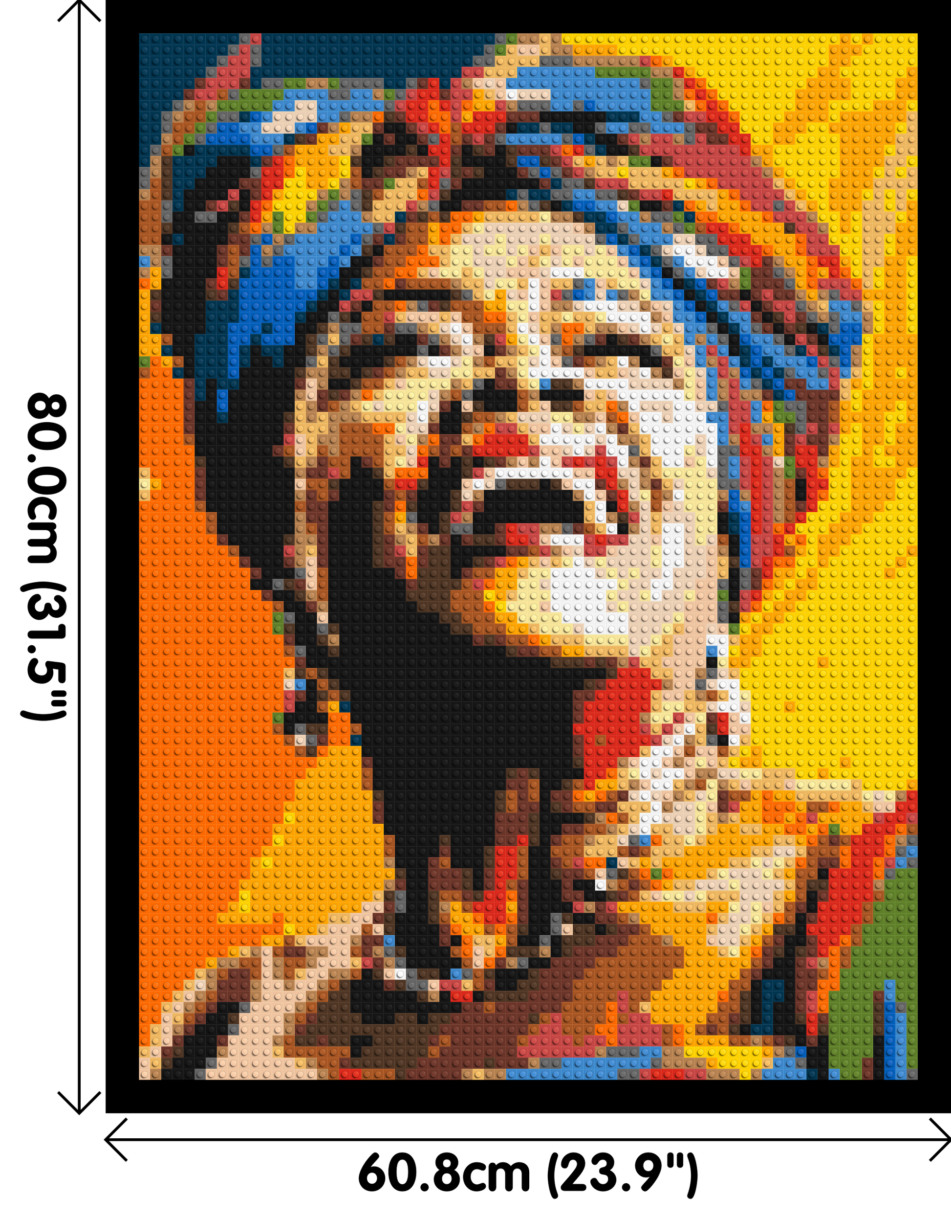 Maya Angelou - Brick Art Mosaic Kit 3x4 dimensions with frame