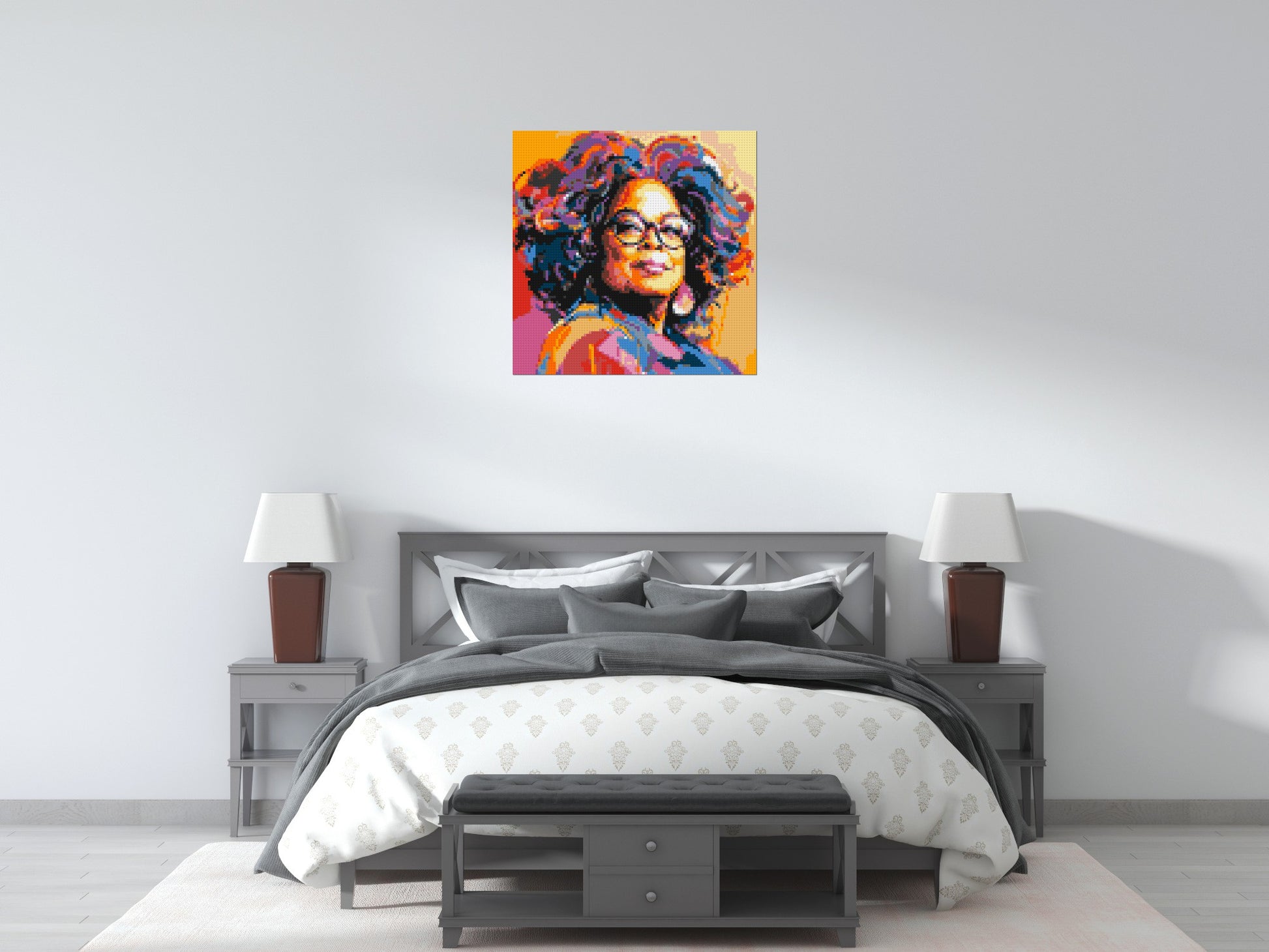 Oprah Winfrey - Brick Art Mosaic Kit 4x4 scene