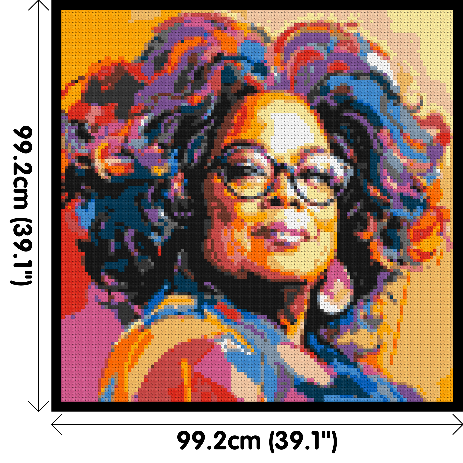 Oprah Winfrey - Brick Art Mosaic Kit 5x5 dimensions with frame