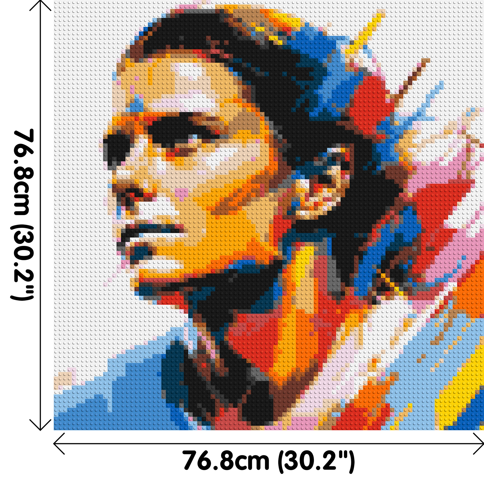 Mia Hamm - Brick Art Mosaic Kit 4x4 dimensions