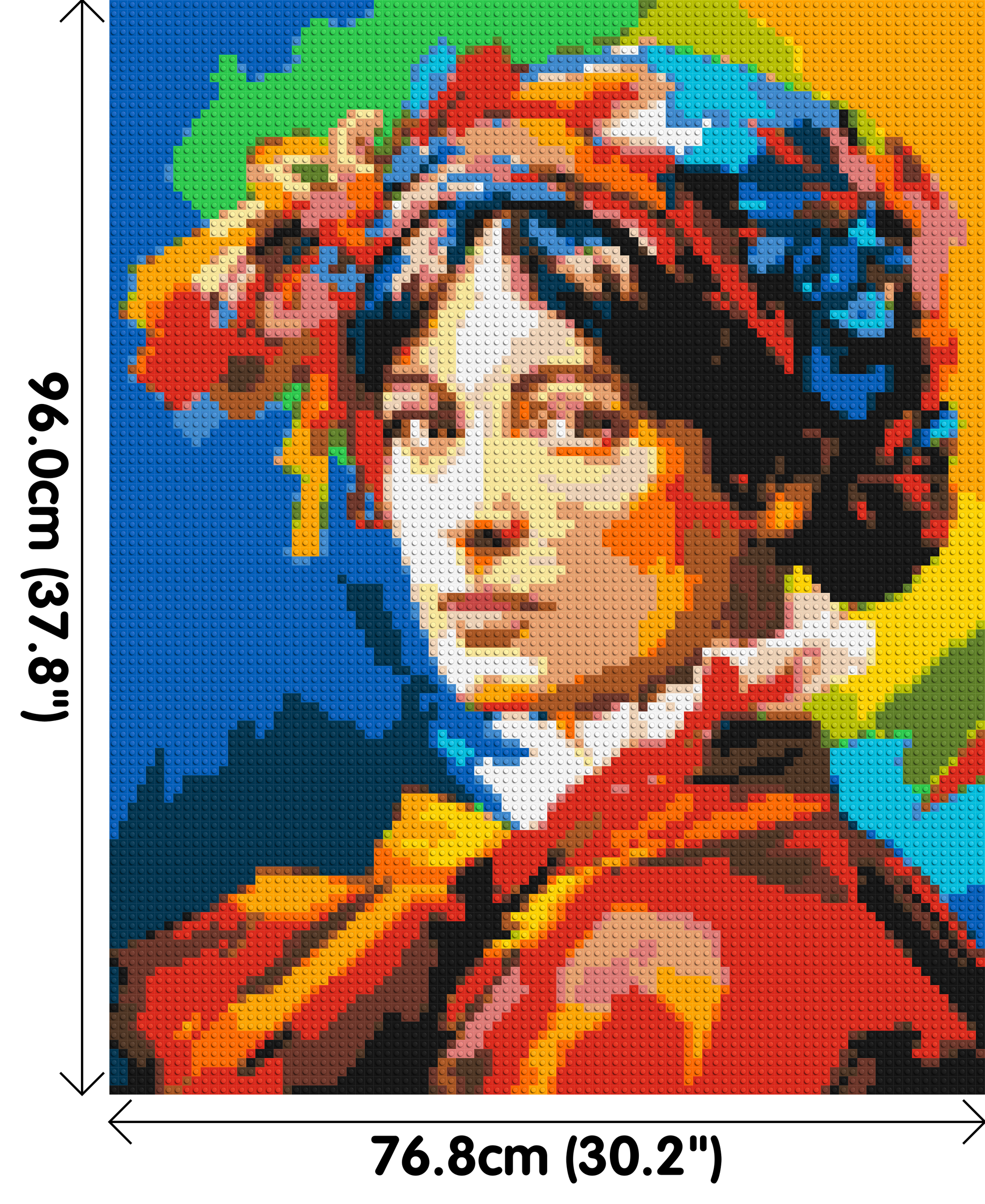 Jane Austen - Brick Art Mosaic Kit 4x5 dimensions