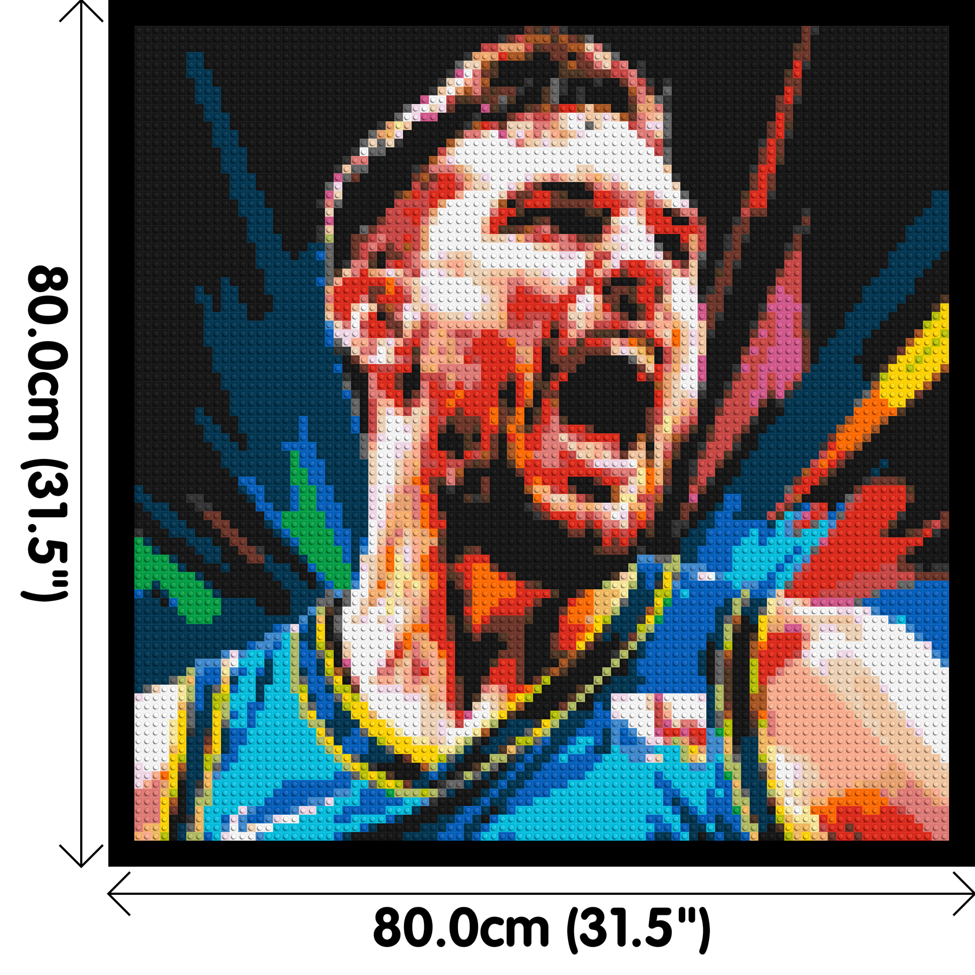 Luka Dončić - Brick Art Mosaic Kit 4x4 dimensions with frame