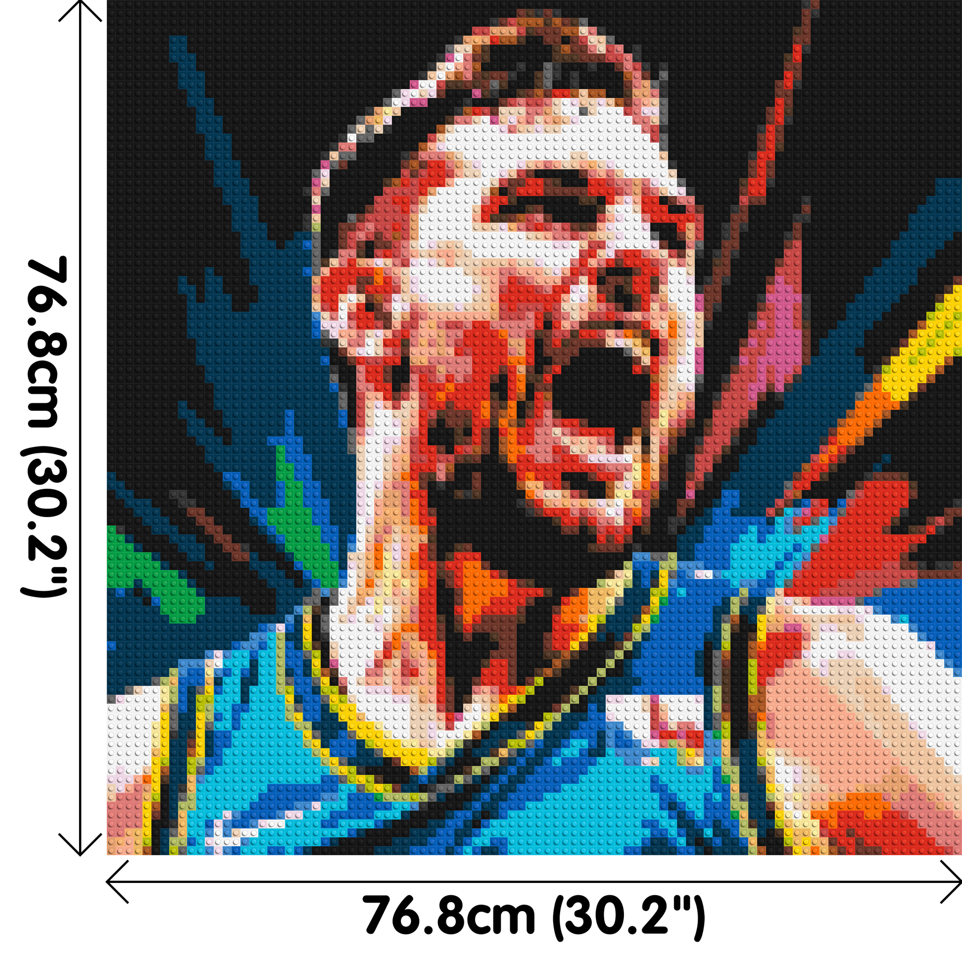 Luka Dončić - Brick Art Mosaic Kit 4x4 dimensions