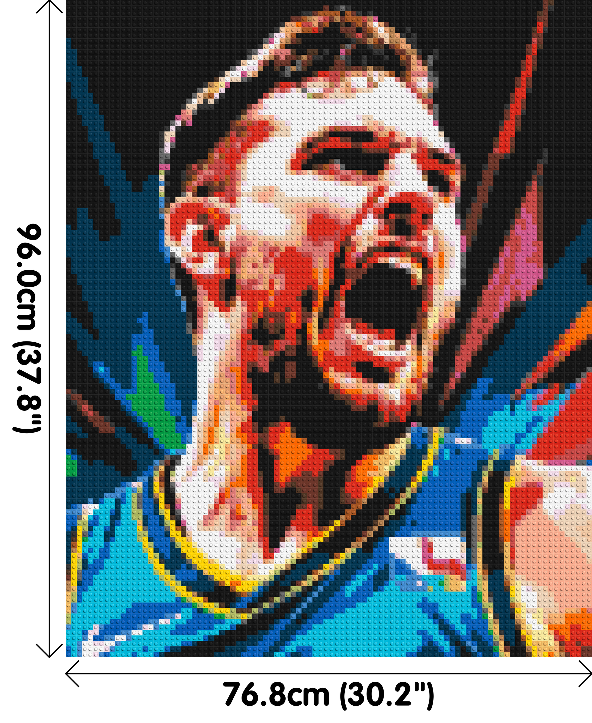 Luka Dončić - Brick Art Mosaic Kit 4x5 dimensions