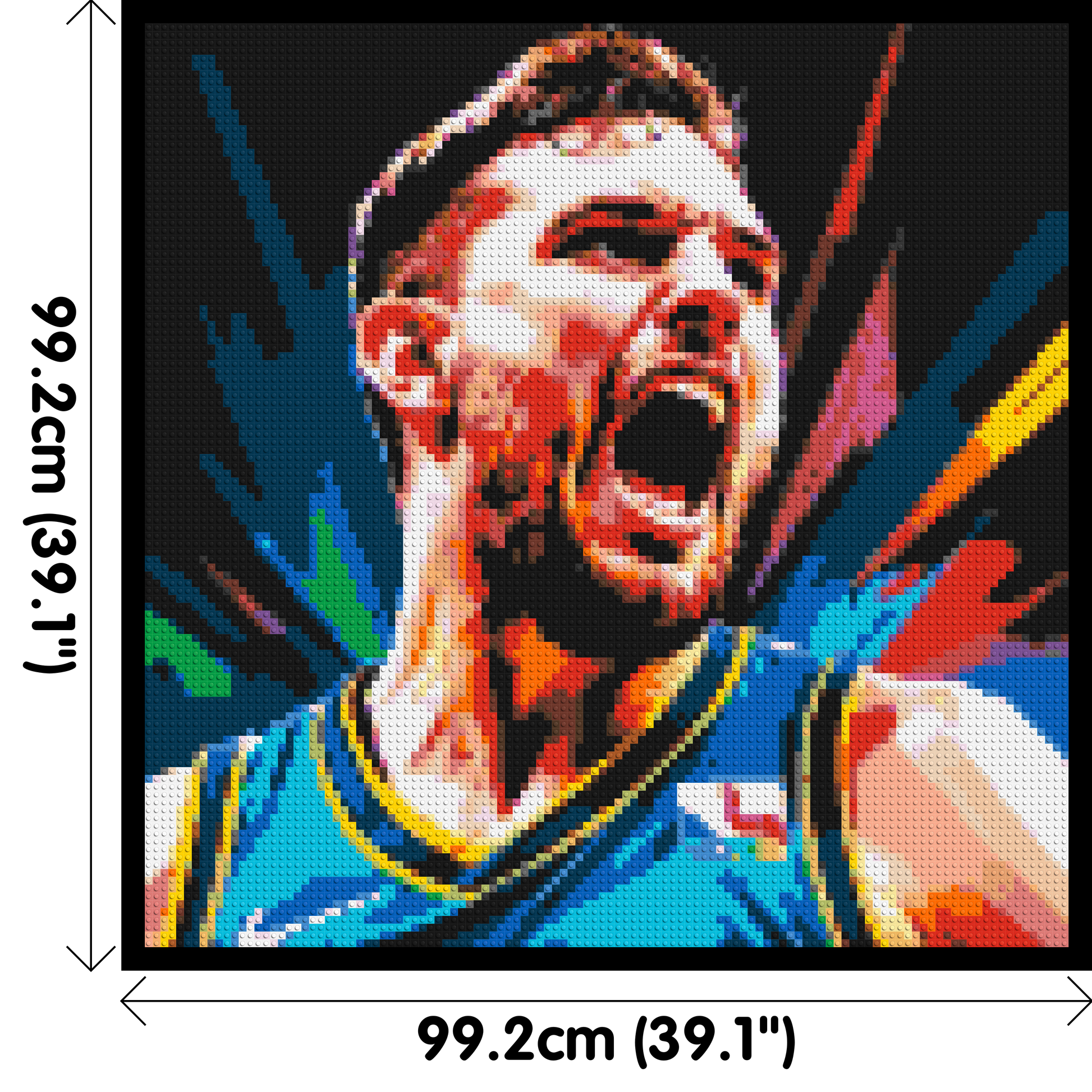 Luka Dončić - Brick Art Mosaic Kit 5x5 dimensions with frame