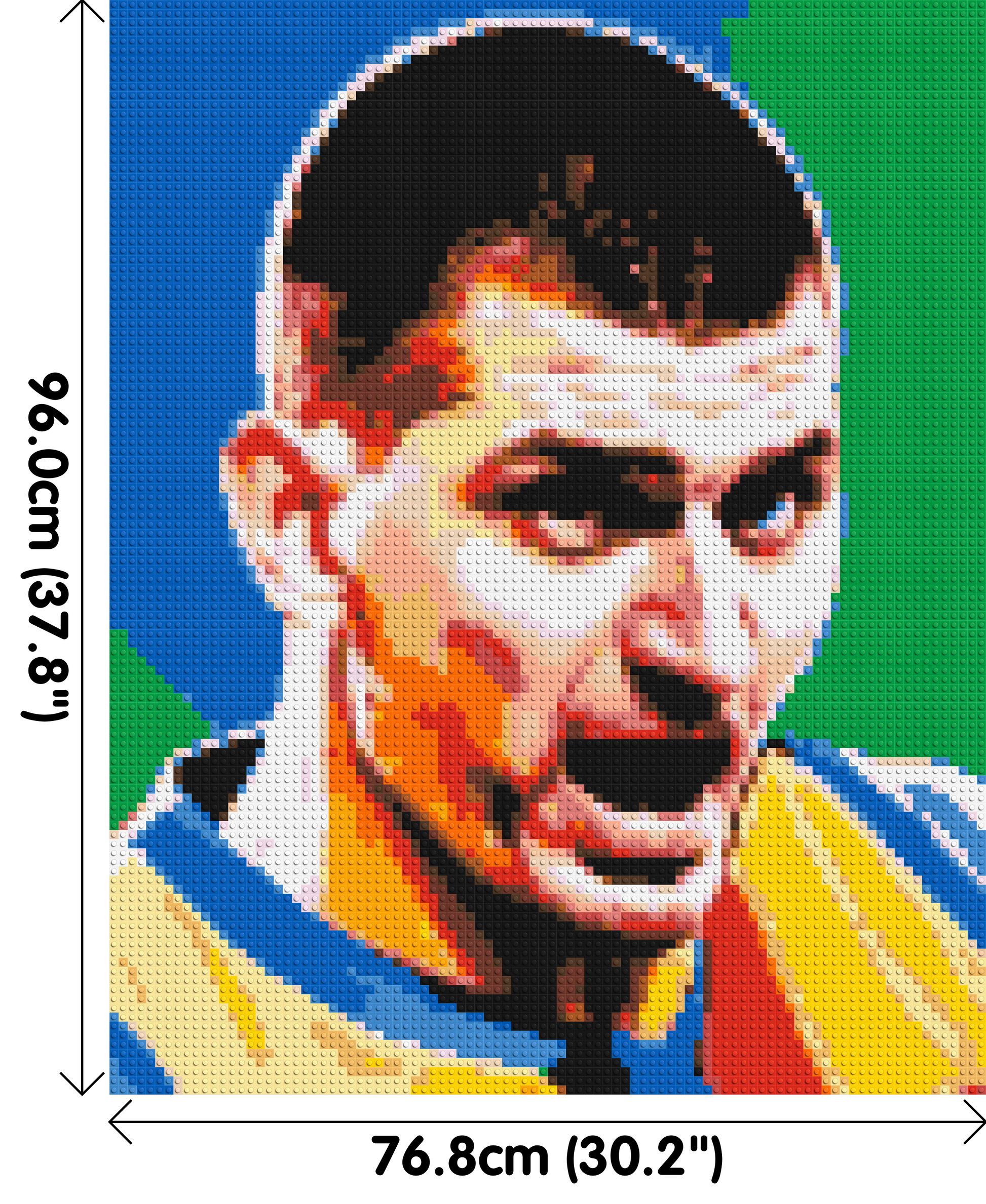 Nikola Jokić - Brick Art Mosaic Kit 4x5 dimensions