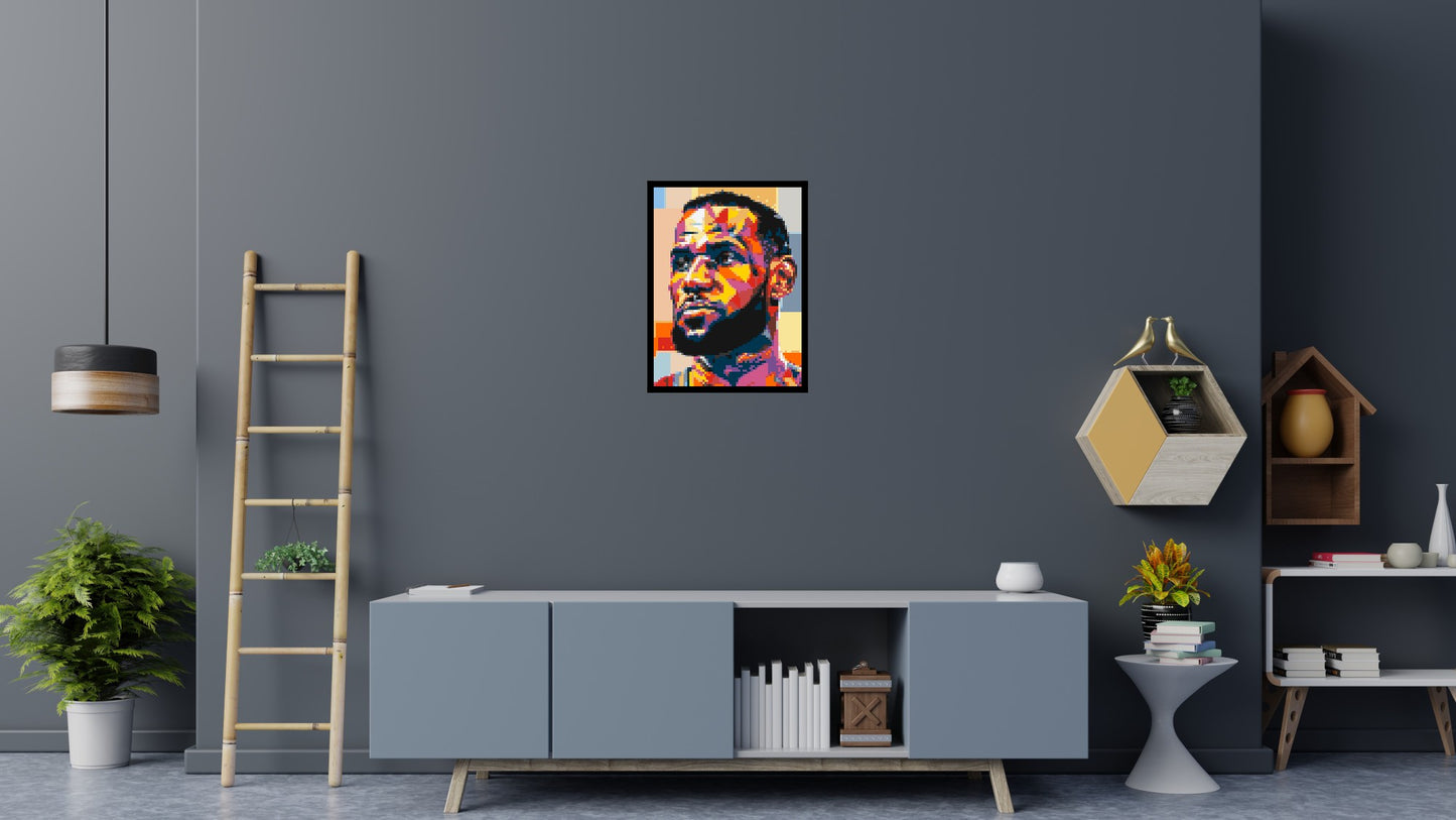 LeBron James - Brick Art Mosaic Kit 3x4 large