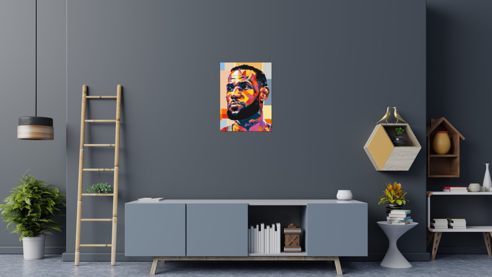 LeBron James - Brick Art Mosaic Kit 3x4 scene