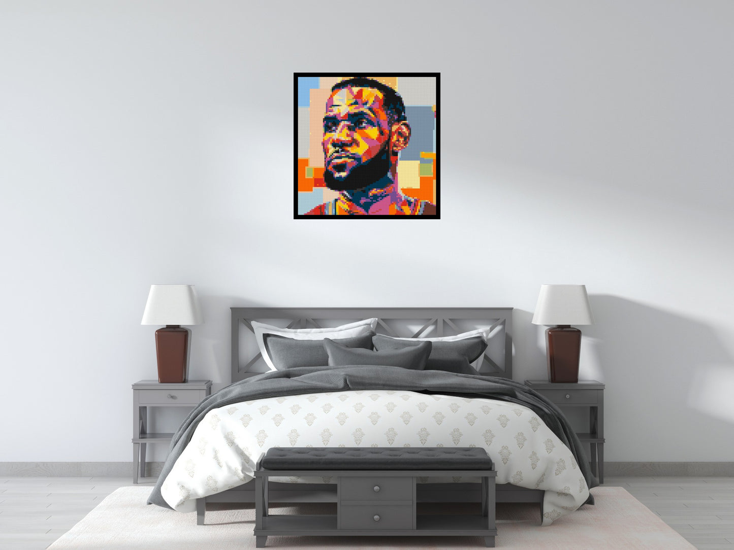 LeBron James - Brick Art Mosaic Kit 4x4 large