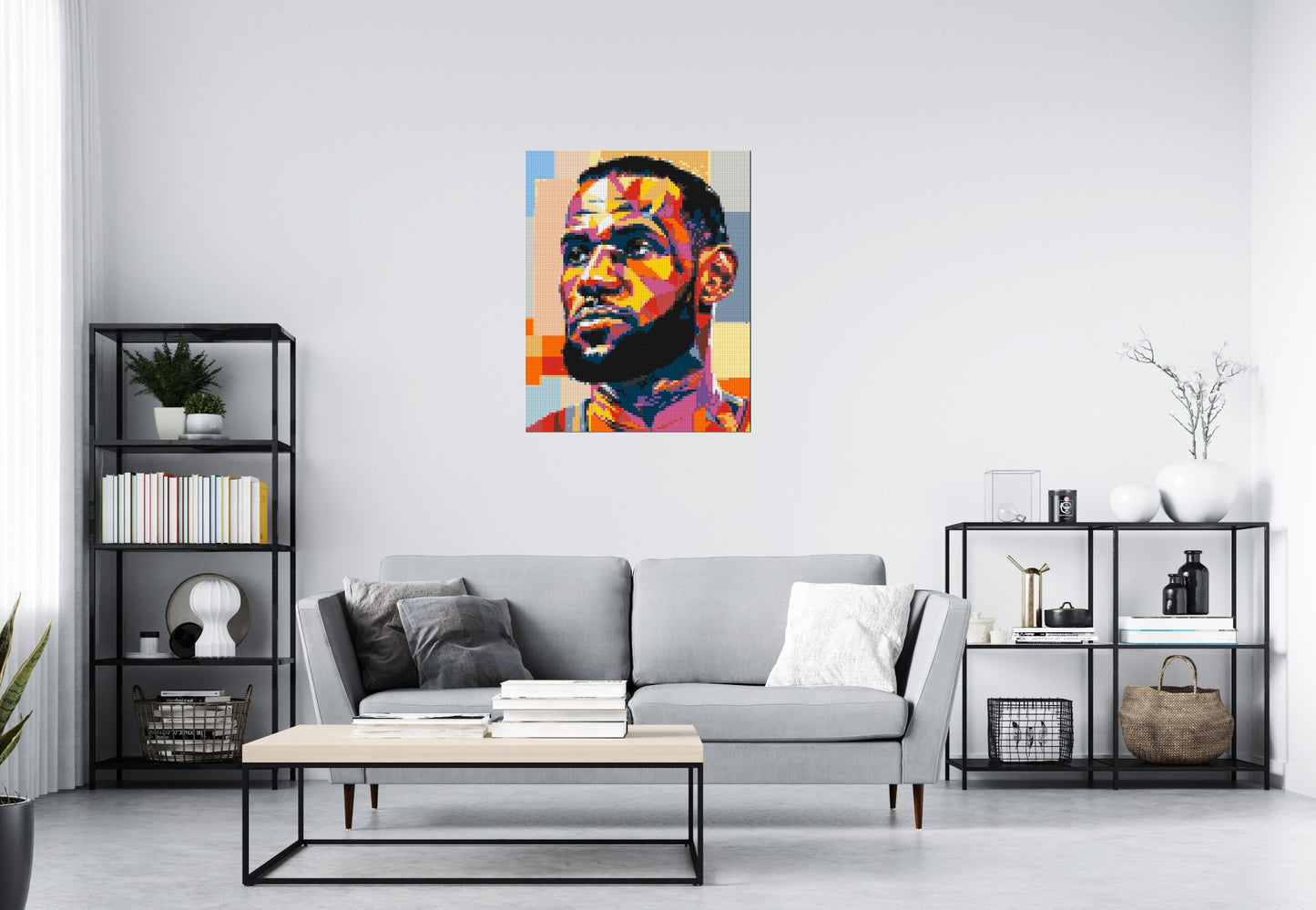 LeBron James - Brick Art Mosaic Kit 4x5 large