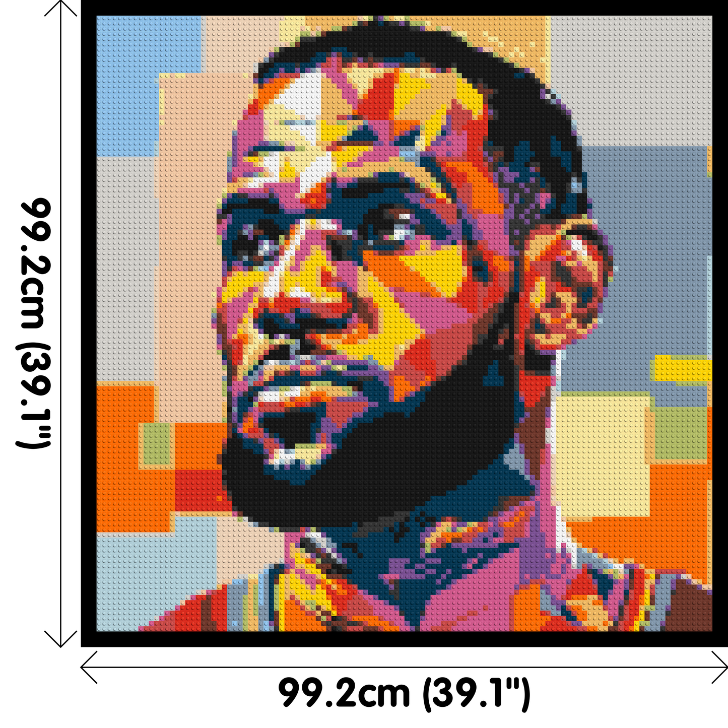 LeBron James - Brick Art Mosaic Kit 5x5 large