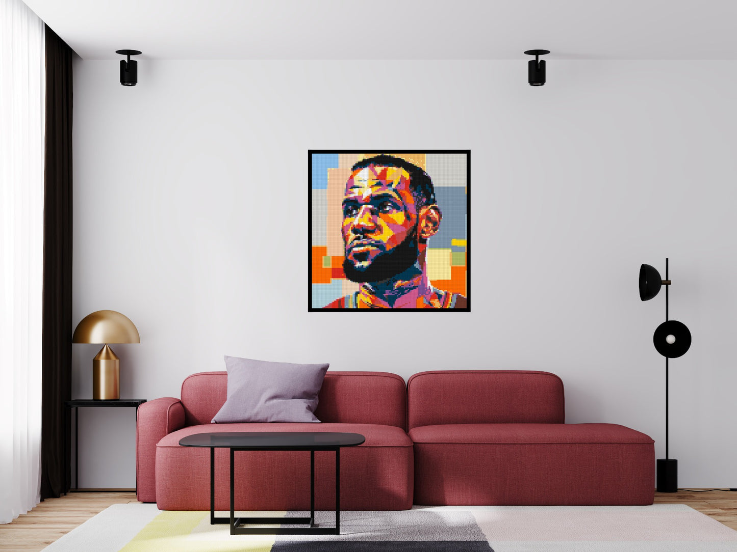 LeBron James - Brick Art Mosaic Kit 5x5 large